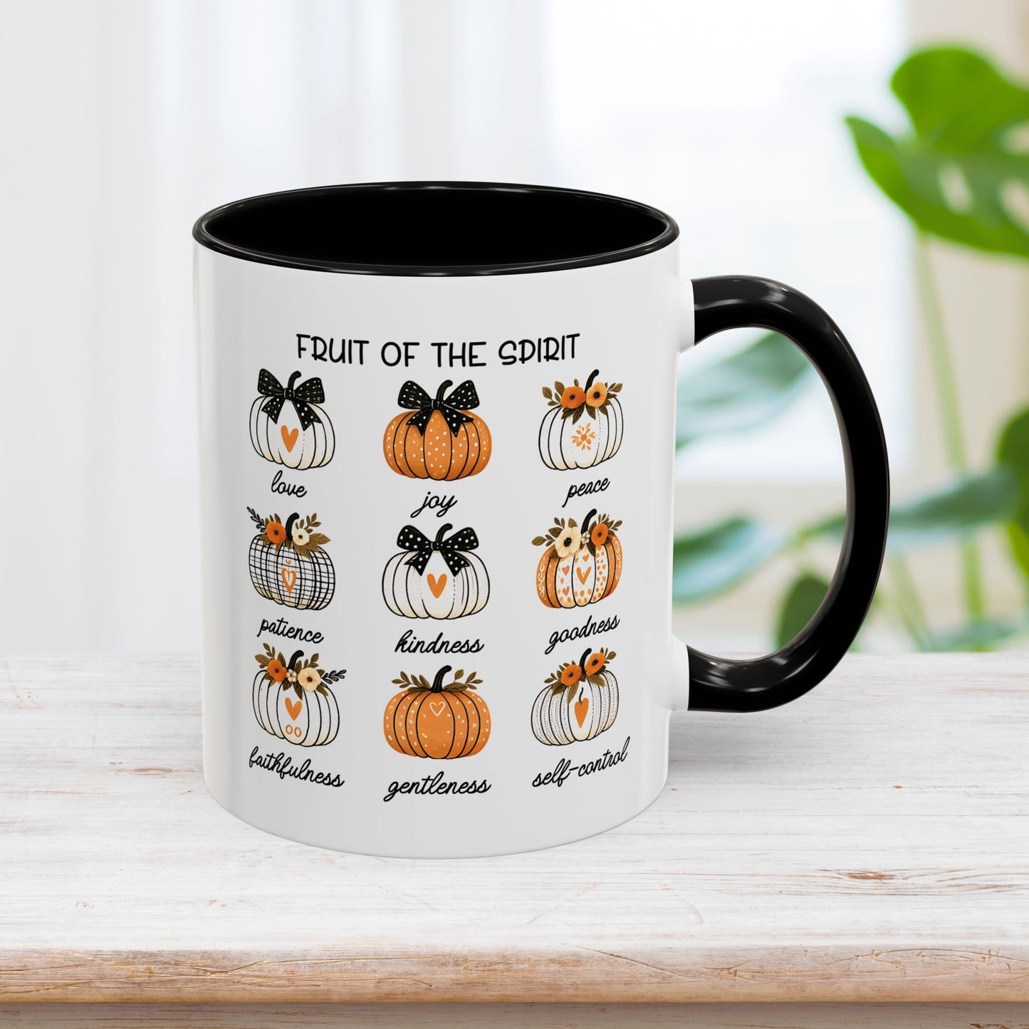 Pumpkin Fruit Of The Spirit Mug - Christian Coffee Mug