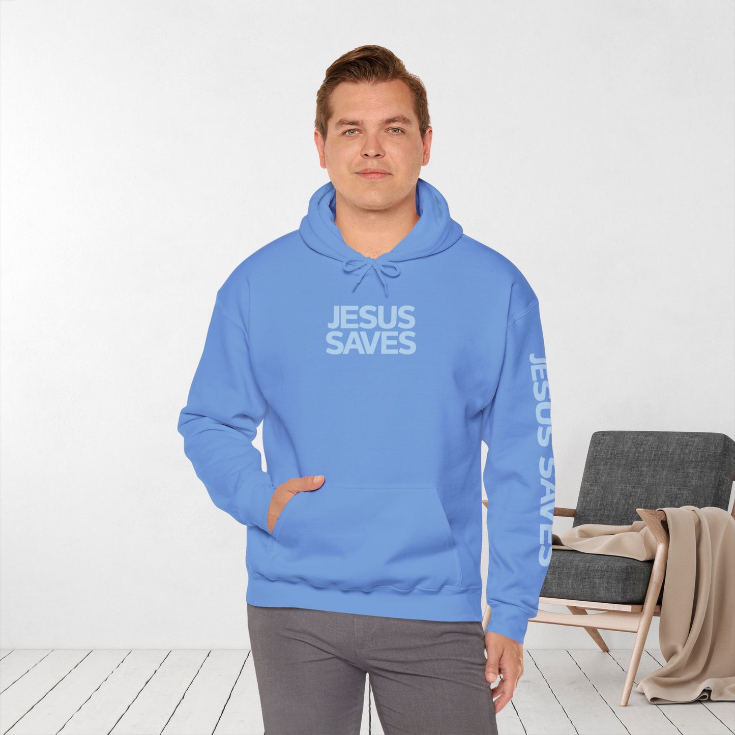 Jesus Saves Hoodie - Acts 4:12 Bible Verse Christian Hoodie