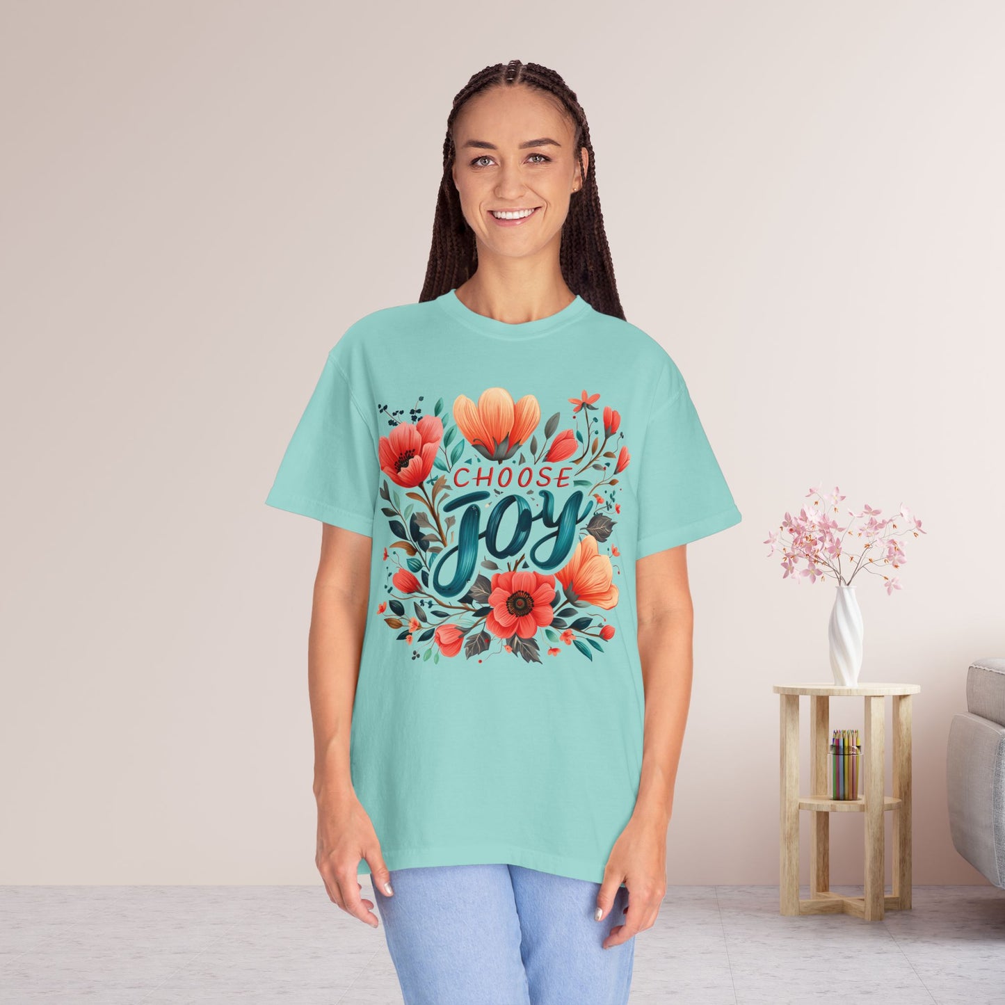 Women's Comfort Colors Choose Joy Tee - Christian Shirt