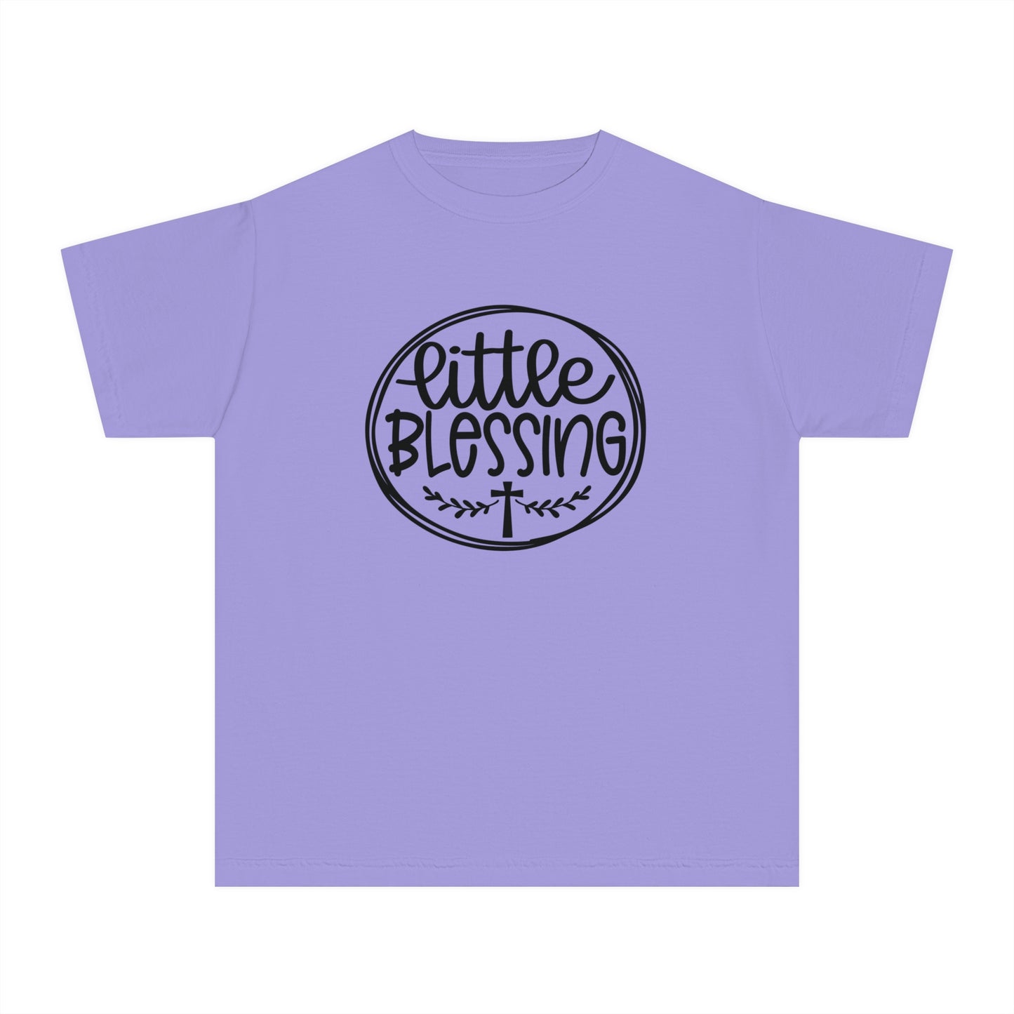 Little Blessing Comfort Colors Youth Christian Tee