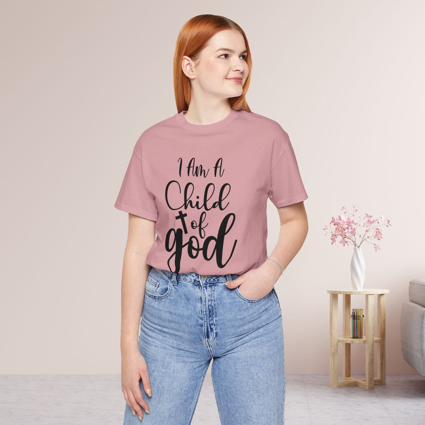 I Am A Child of God Soft Cotton Tee - Christian Tee