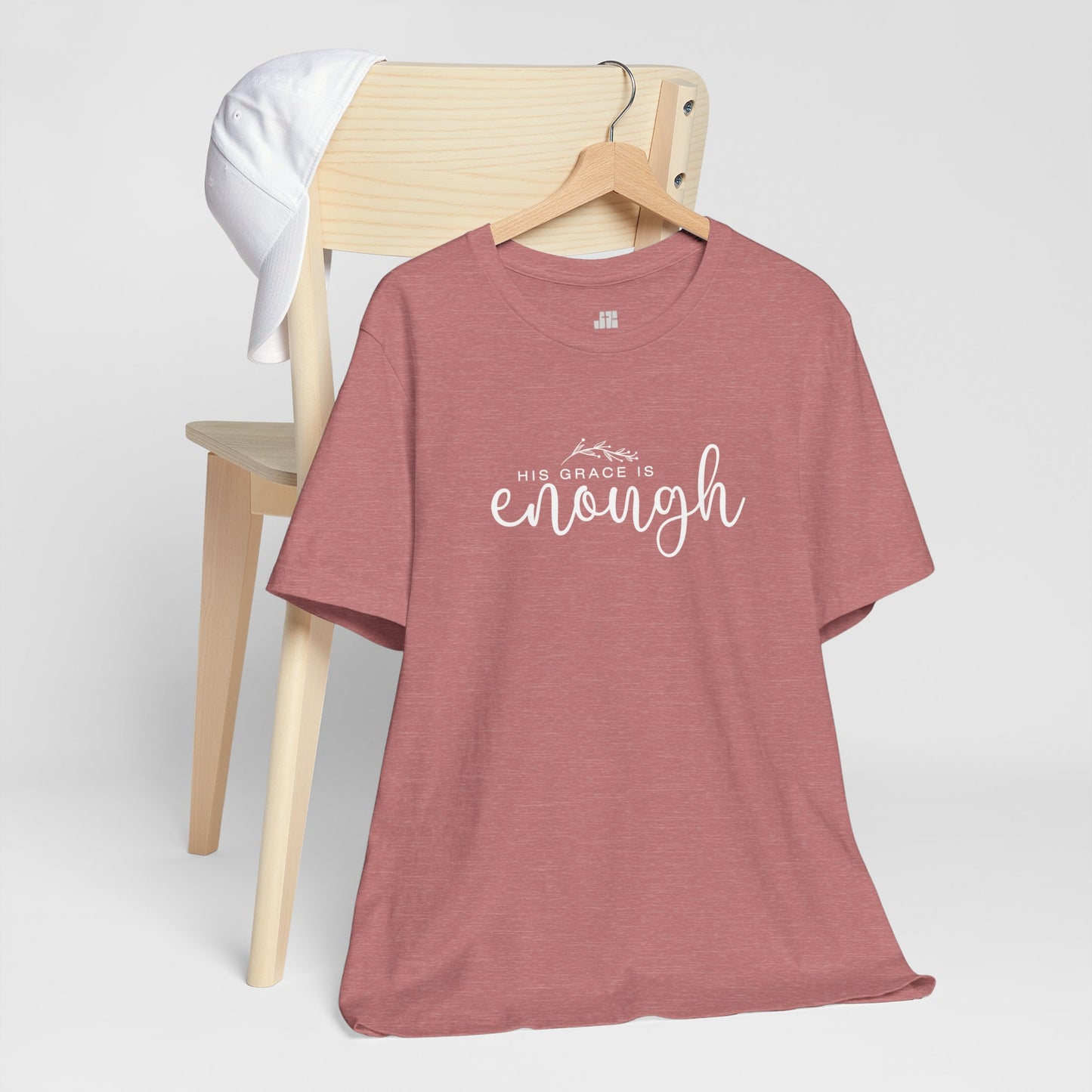 His Grace is Enough Soft Cotton Tee - Christian Shirt