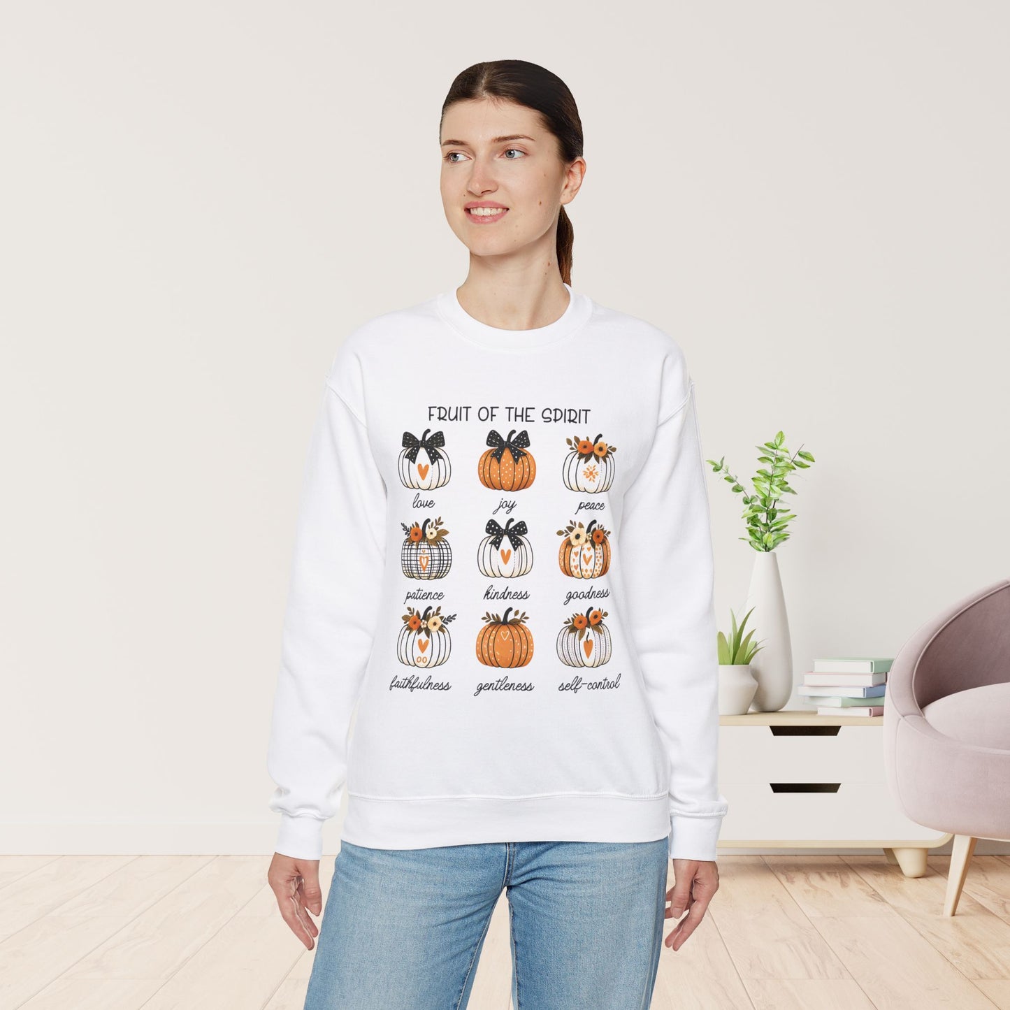 Pumpkin Fruit of The Spirit Christian Sweatshirt - Christian Pullover