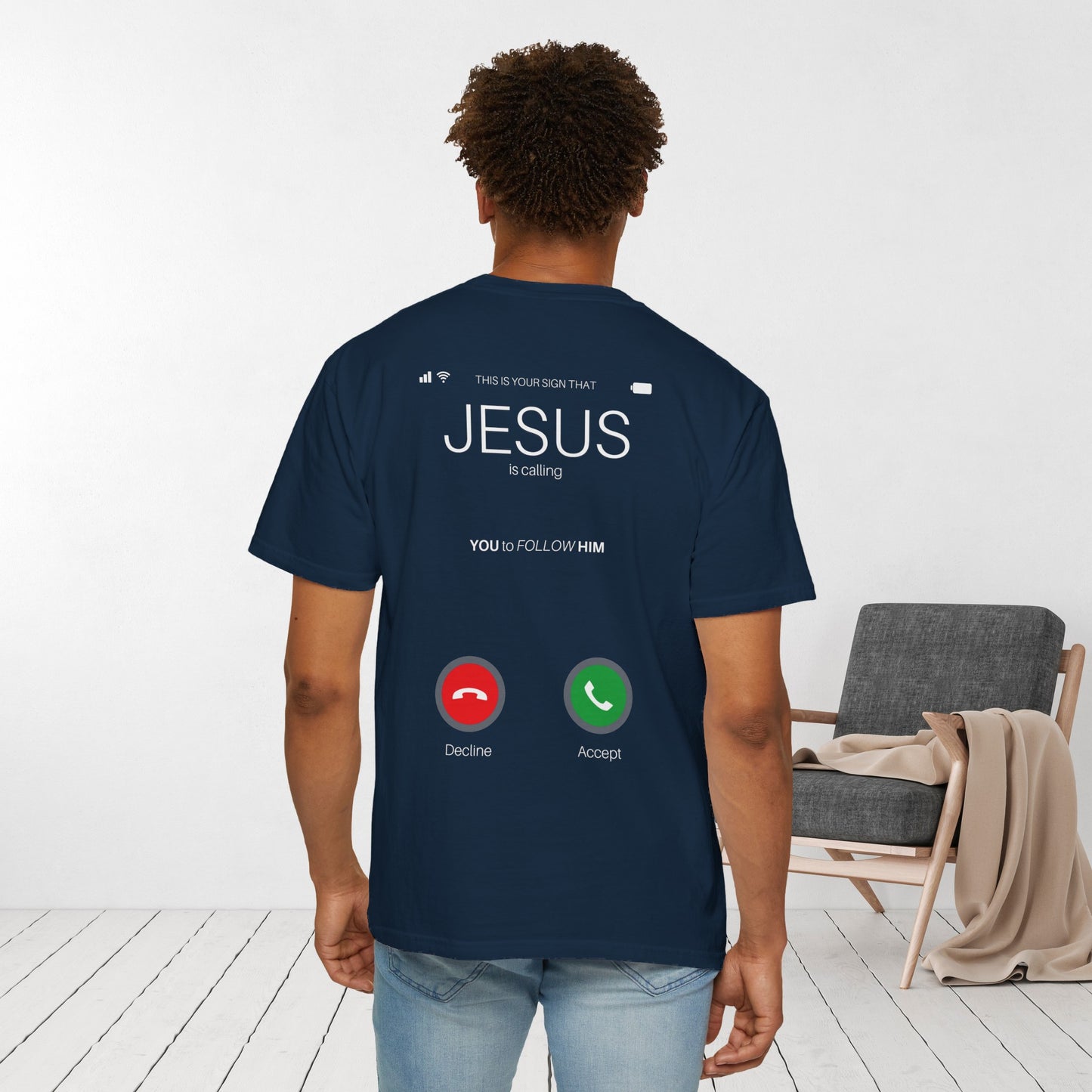 Jesus is Calling Will You Answer Comfort Colors Shirt