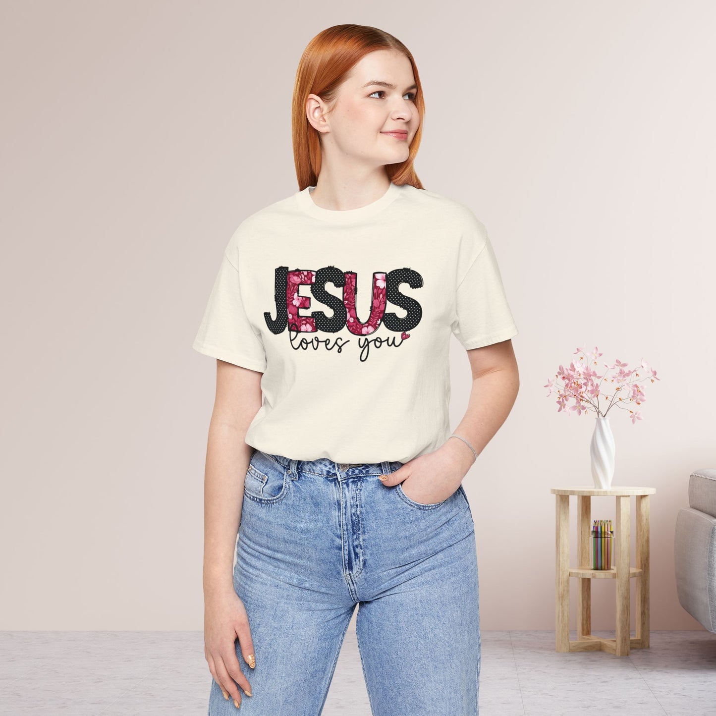 Jesus Loves You Soft Cotton Tee - Christian Shirt