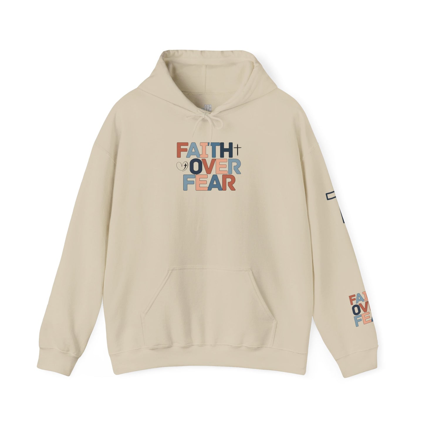 Faith Over Fear Hoodie - Isaiah 41:10 Bible Verse Christian Hoodie