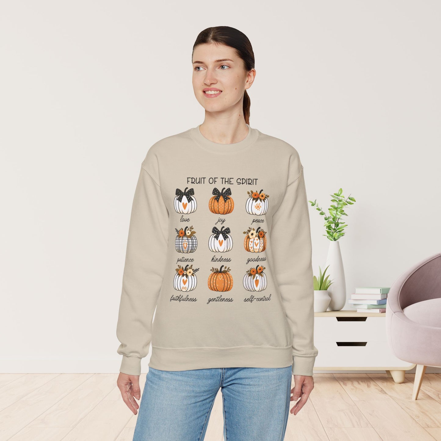 Pumpkin Fruit of The Spirit Christian Sweatshirt - Christian Pullover