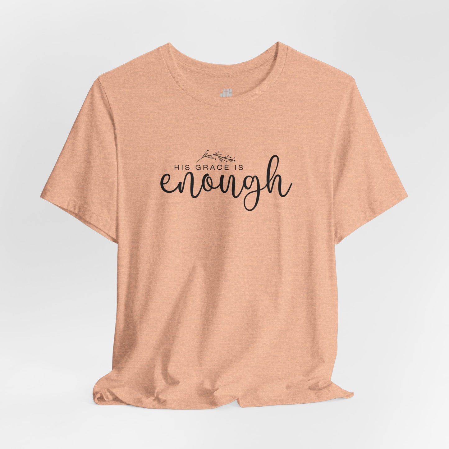 His Grace is Enough Soft Cotton Tee - Christian Shirt