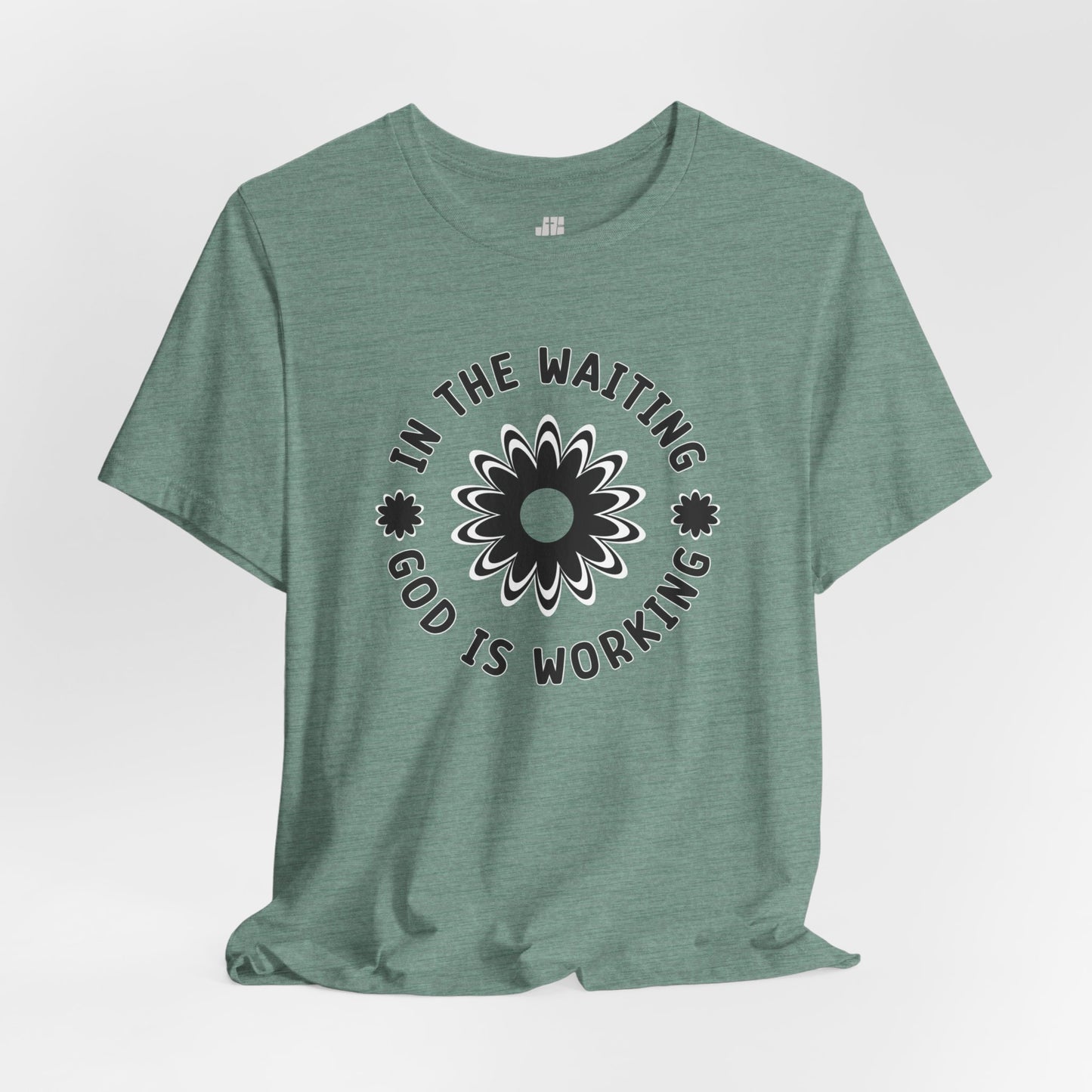 In the Waiting God is Working Soft Cotton Tee - Christian Shirt