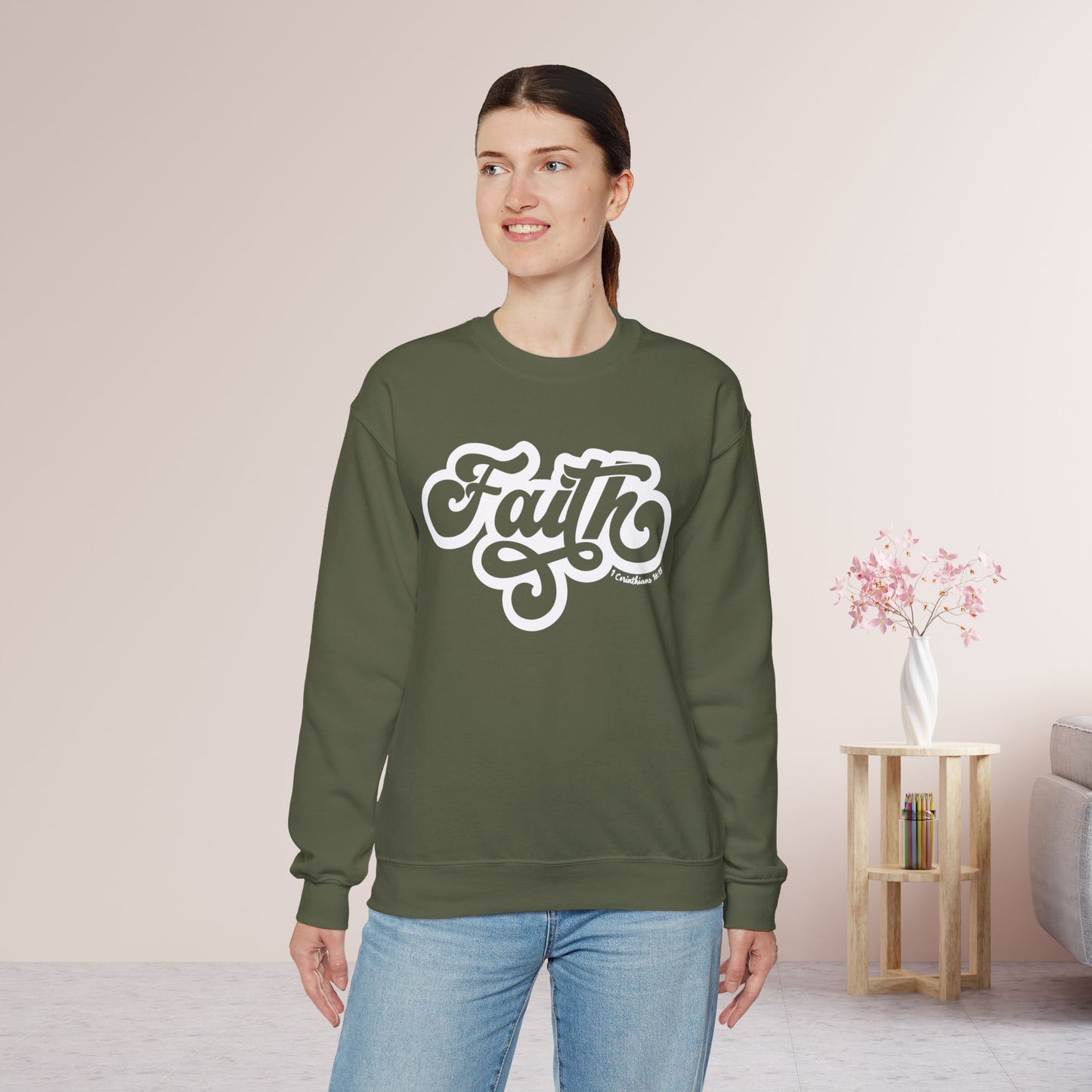 Faith Sweatshirt - Bible Verse Christian Sweatshirt