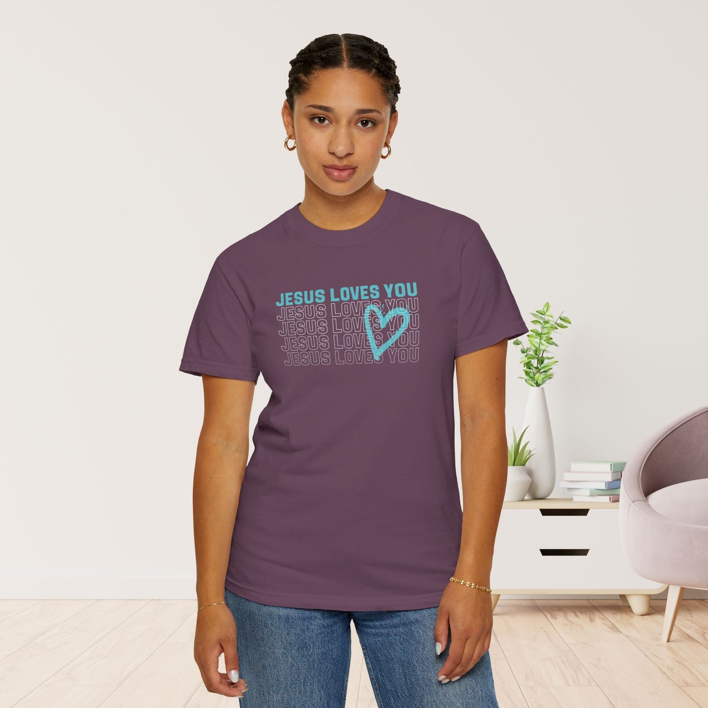 Comfort Colors Jesus Loves You Shirt