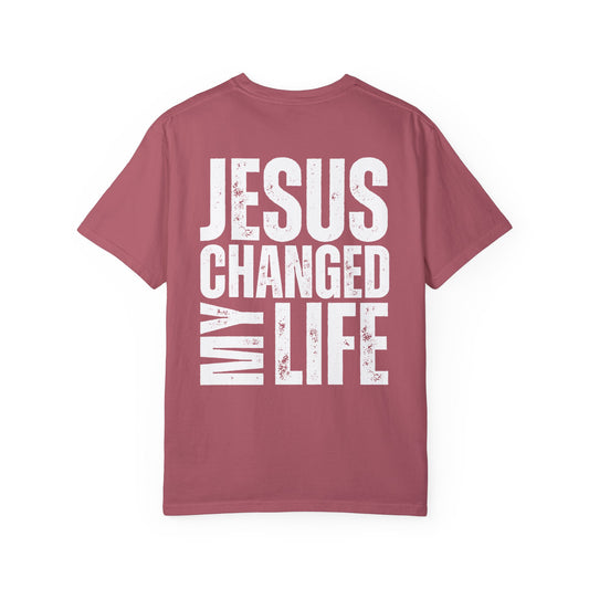 Comfort Colors Jesus Changed My Life Christian Shirt