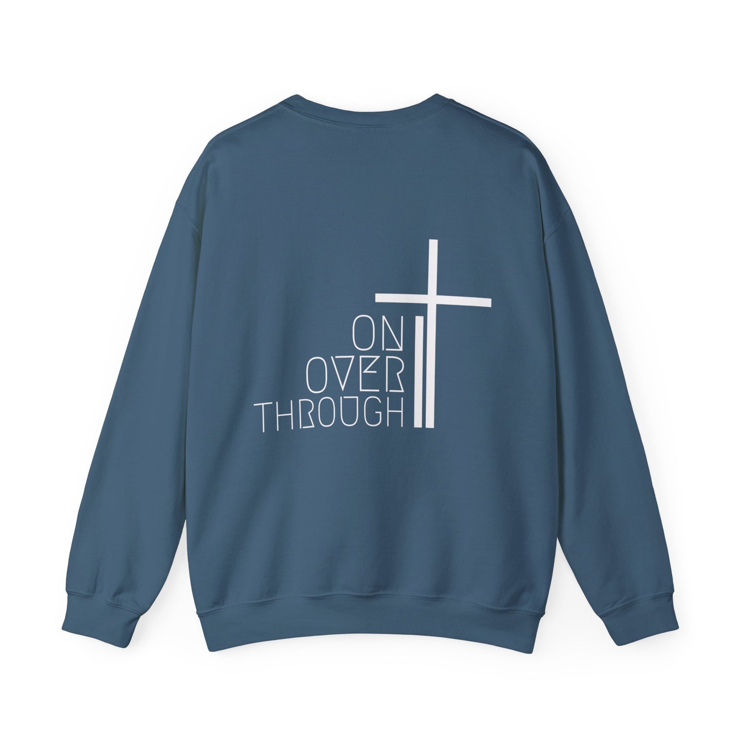 Minimalist Pray Sweatshirt - Pray On It, Pray Over It, Pray Through It Sweatshirt