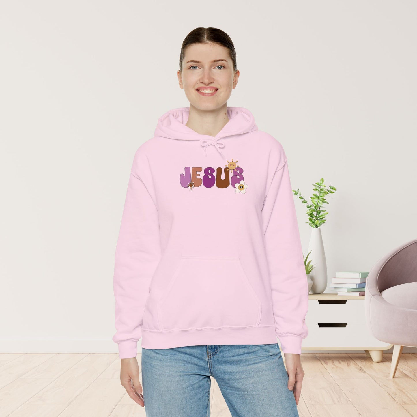 Purple Jesus is the Way John 14:6 Bible Verse Christian Hoodie