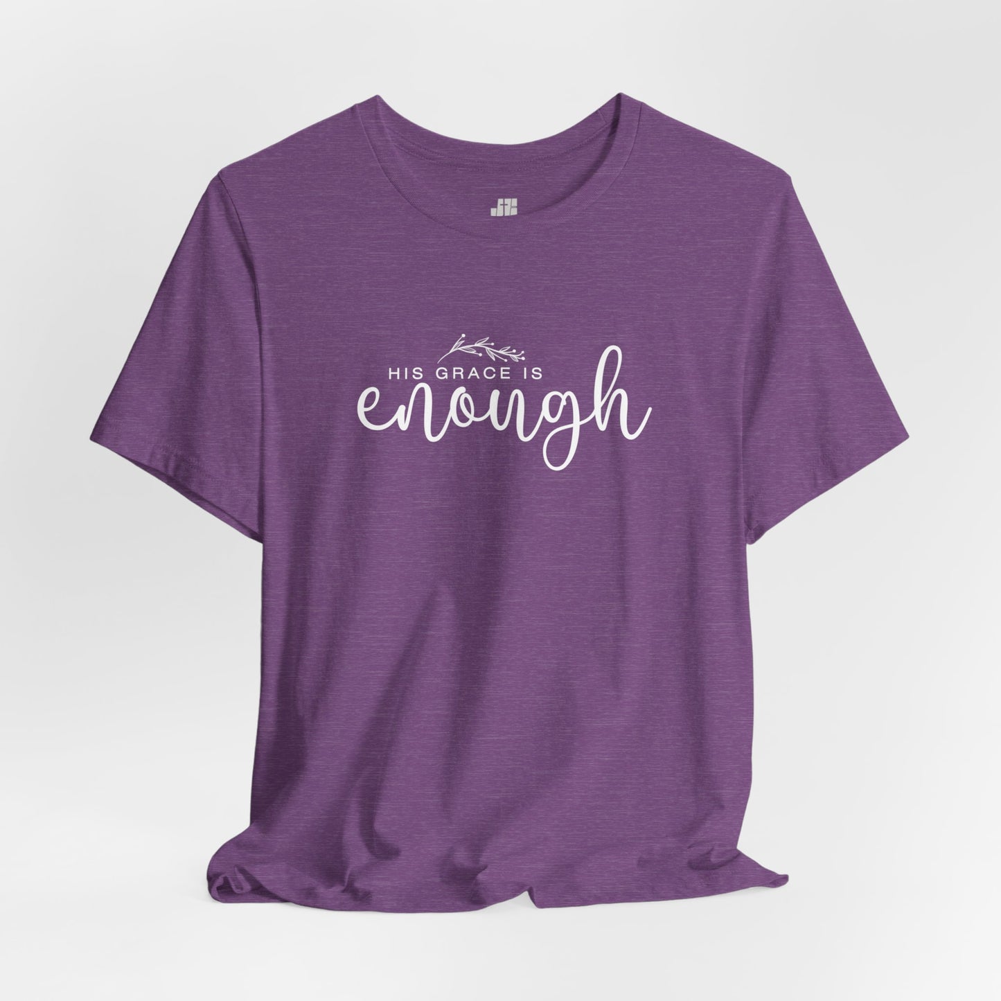 His Grace is Enough Soft Cotton Tee - Christian Shirt