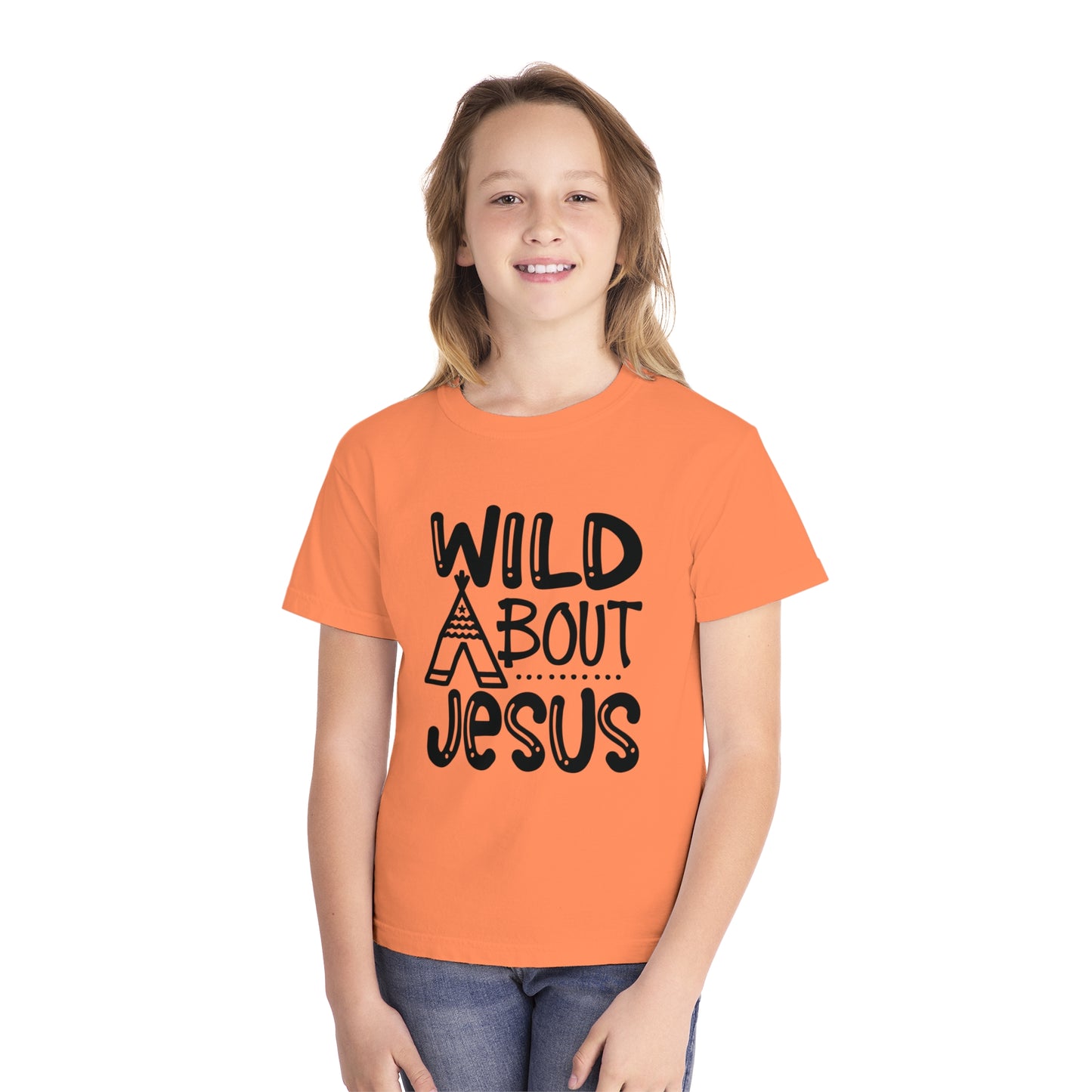 Wild About Jesus Comfort Colors Youth Christian T-shirt