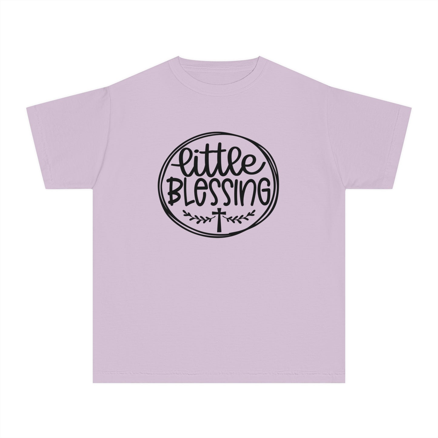 Little Blessing Comfort Colors Youth Christian Tee