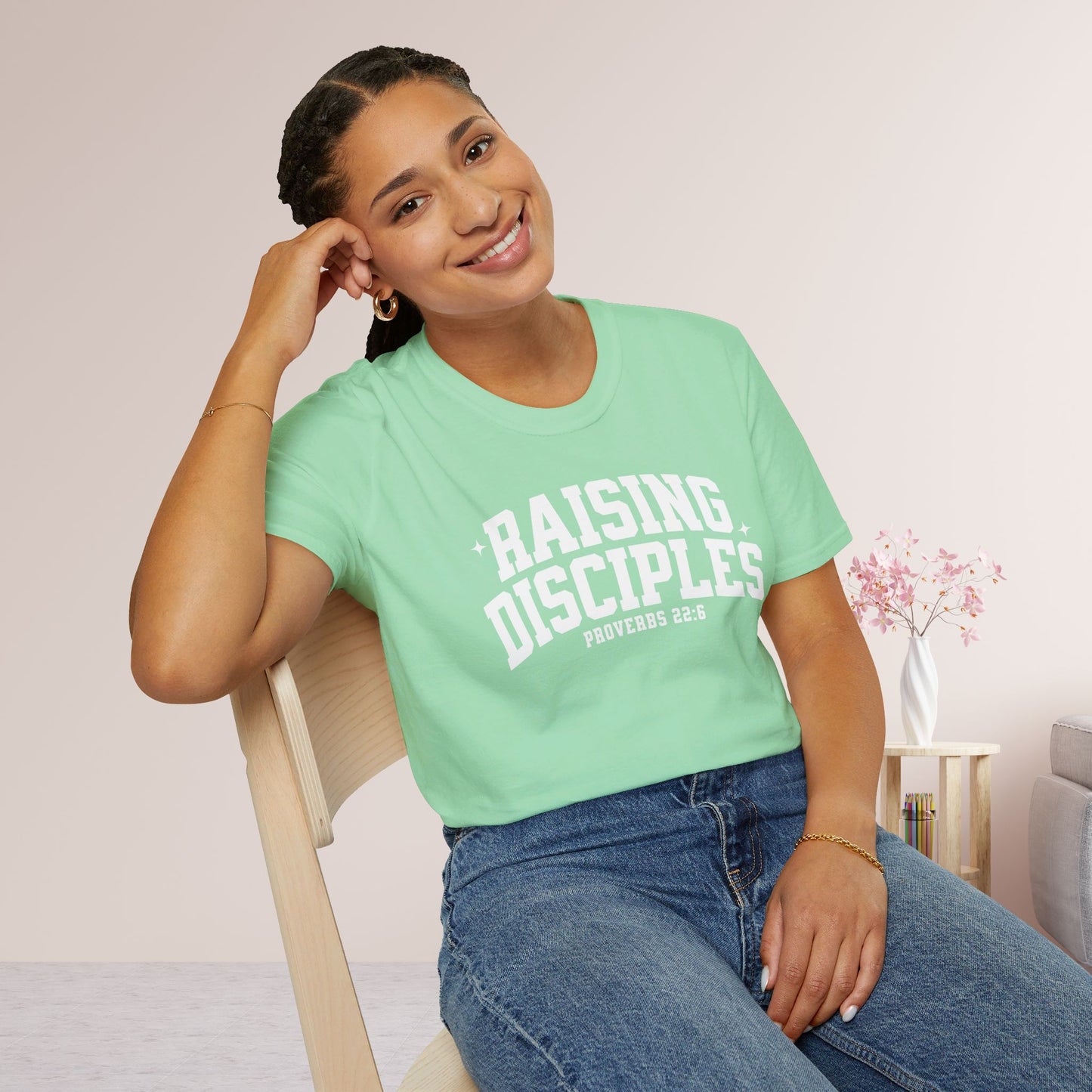 Raising Disciples Proverbs 22:6 Softstyle T-shirt