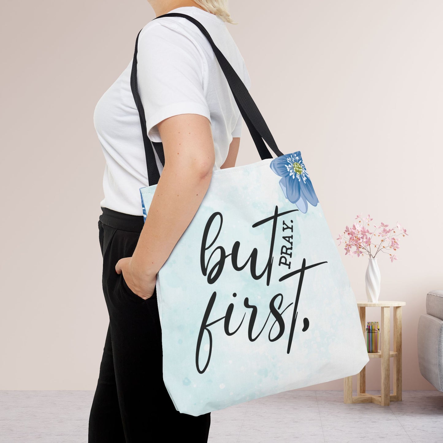 But First Pray Tote Bag - Christian Tote Bag