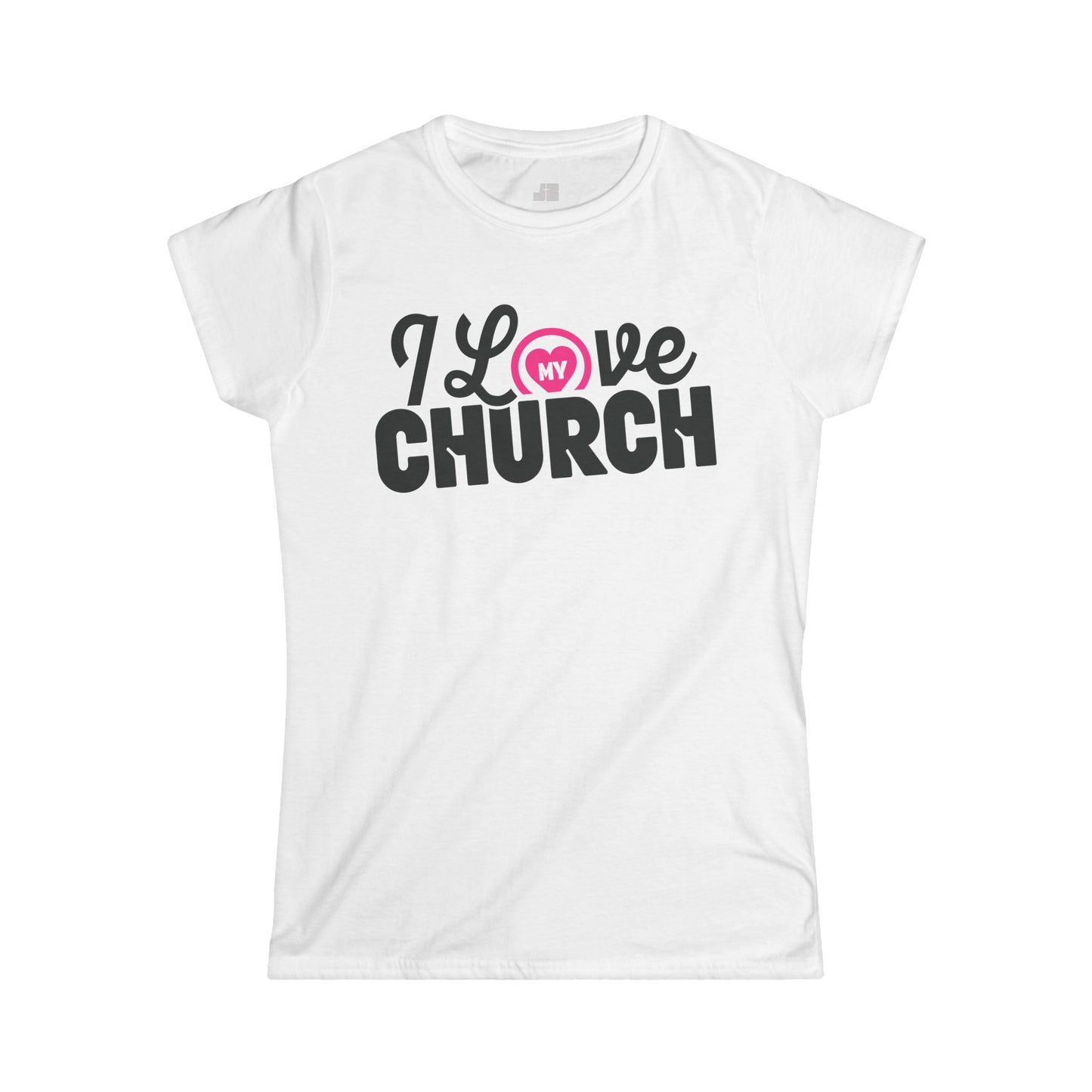 Christian Women's I Love My Church Softstyle T-shirt