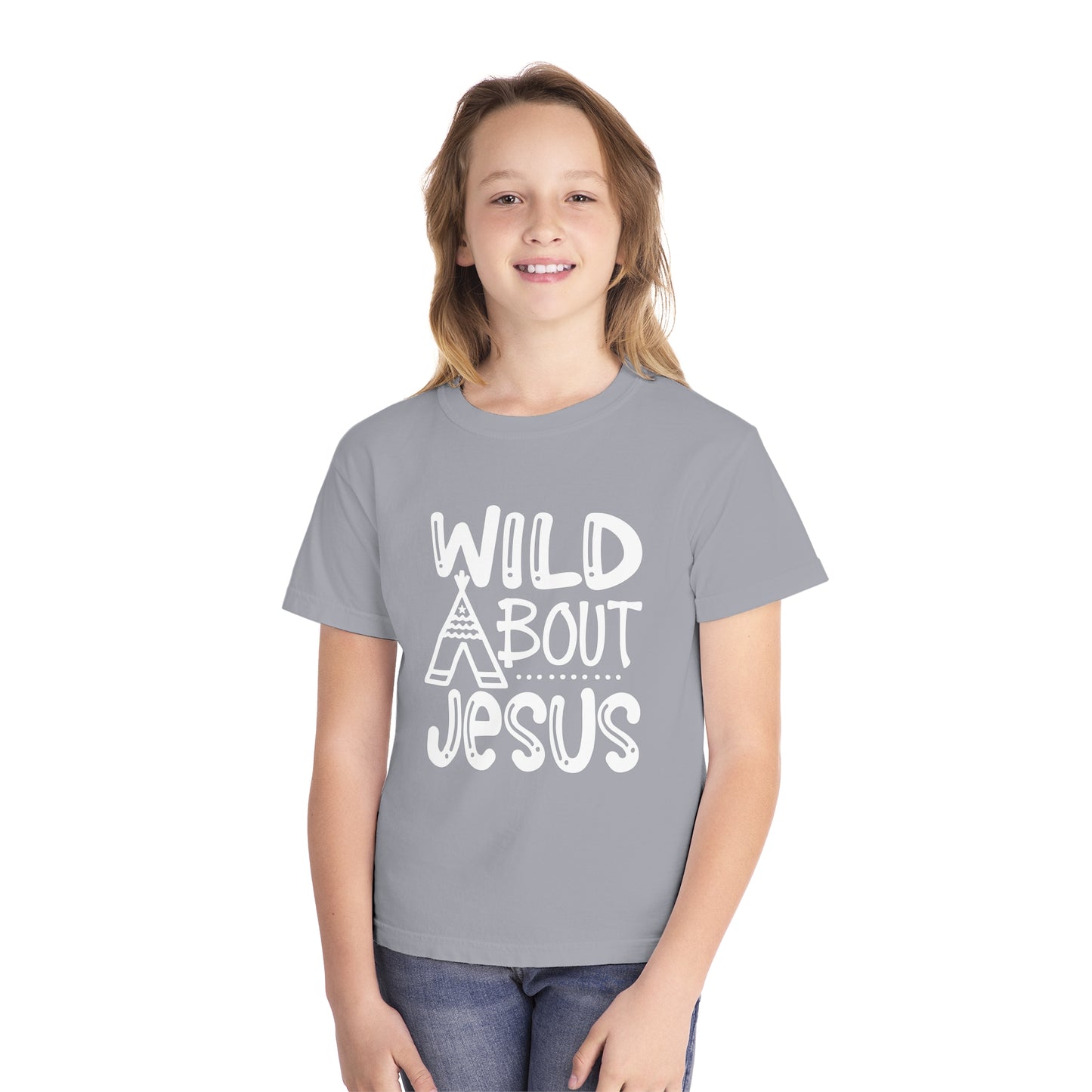 Wild About Jesus Comfort Colors Youth Christian Shirt