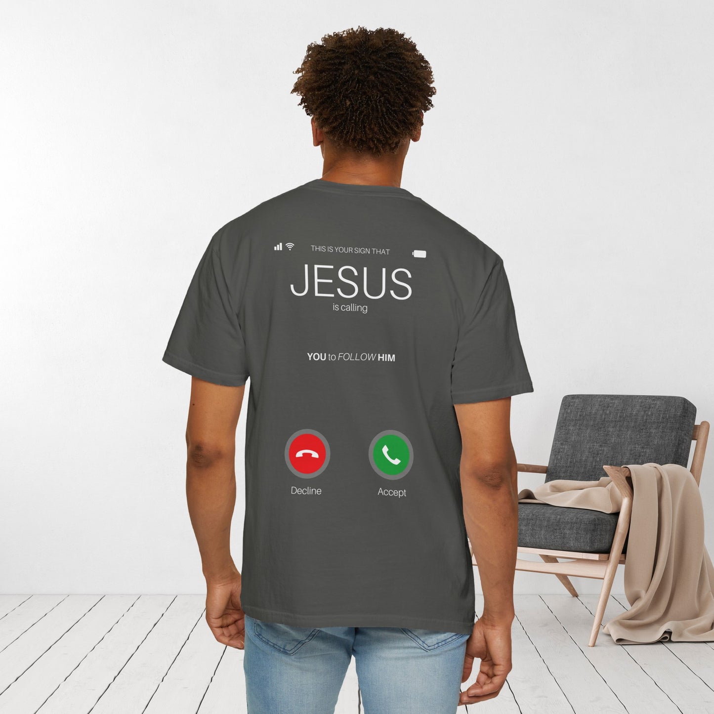 Jesus is Calling Will You Answer Comfort Colors Shirt