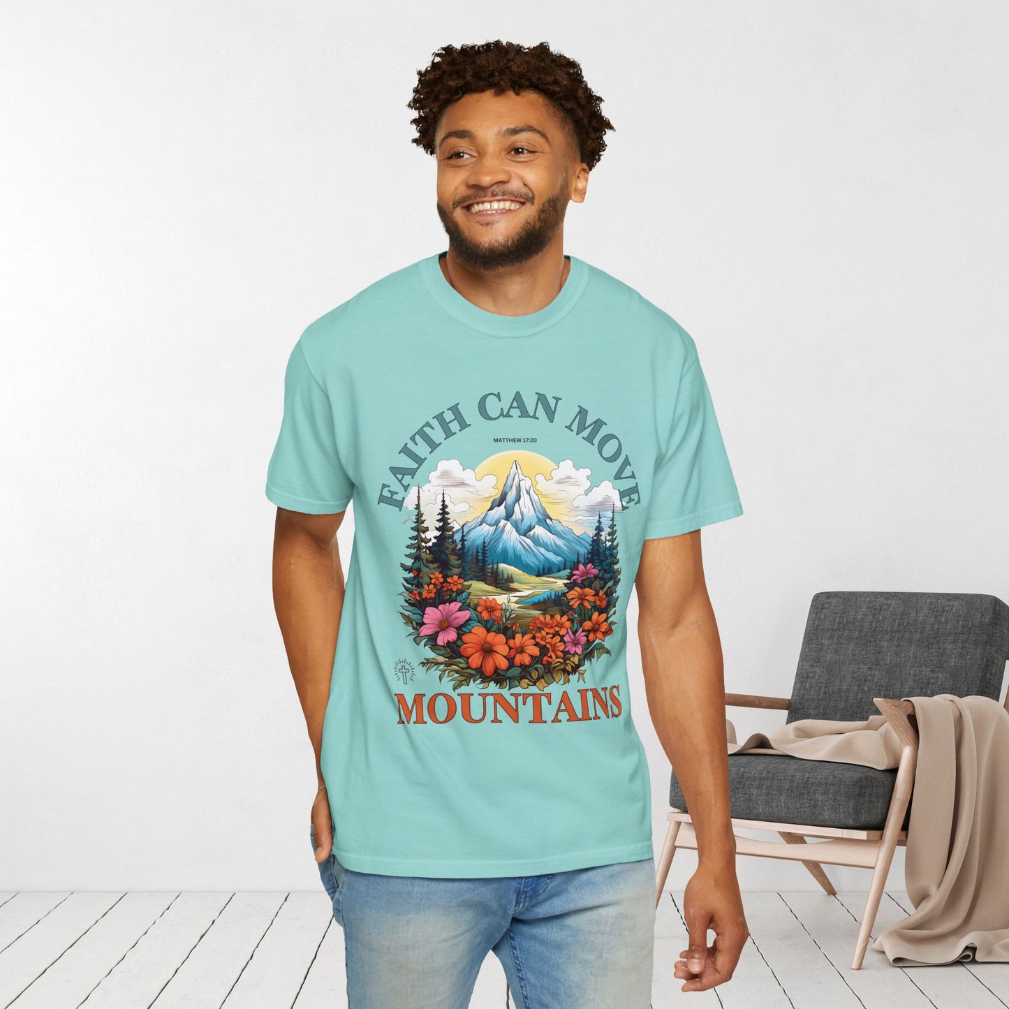 Faith Can Move Mountains Comfort Colors Shirt