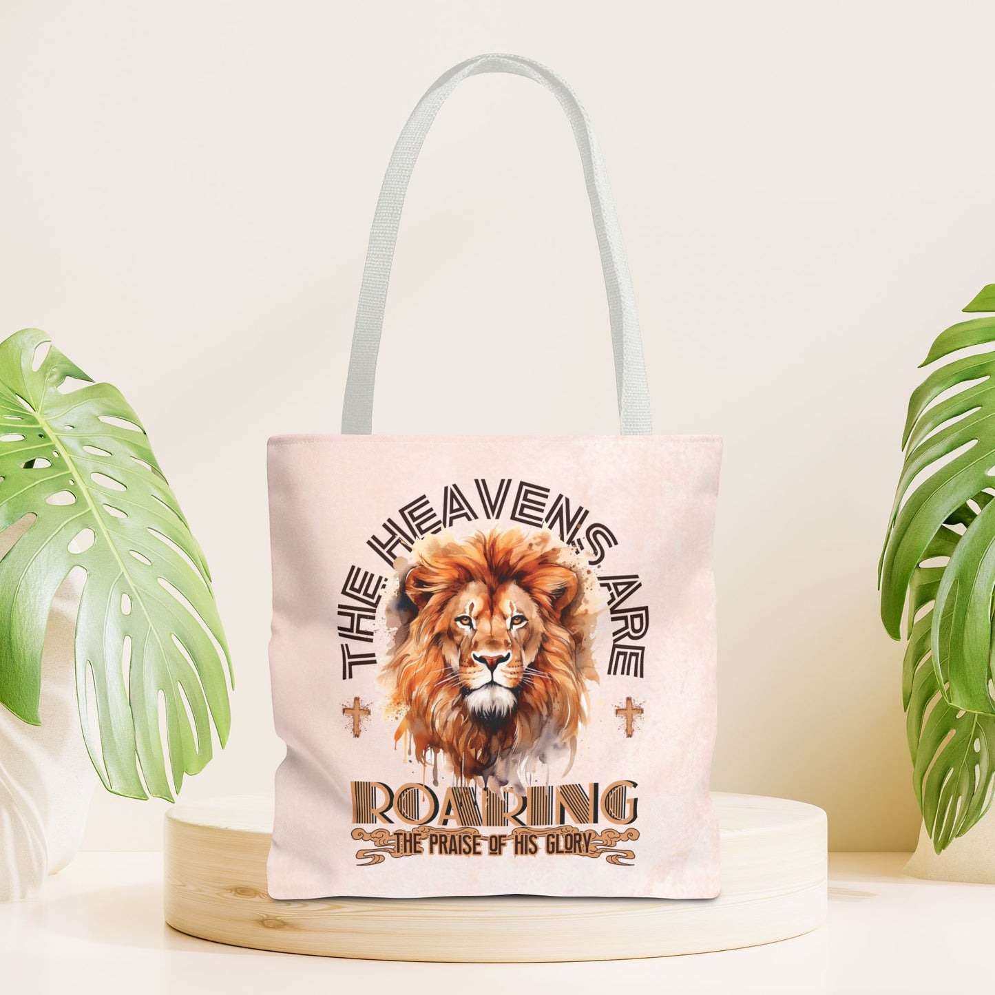 The Heavens are Roaring Tote Bag - Christian Tote Bag - 16"