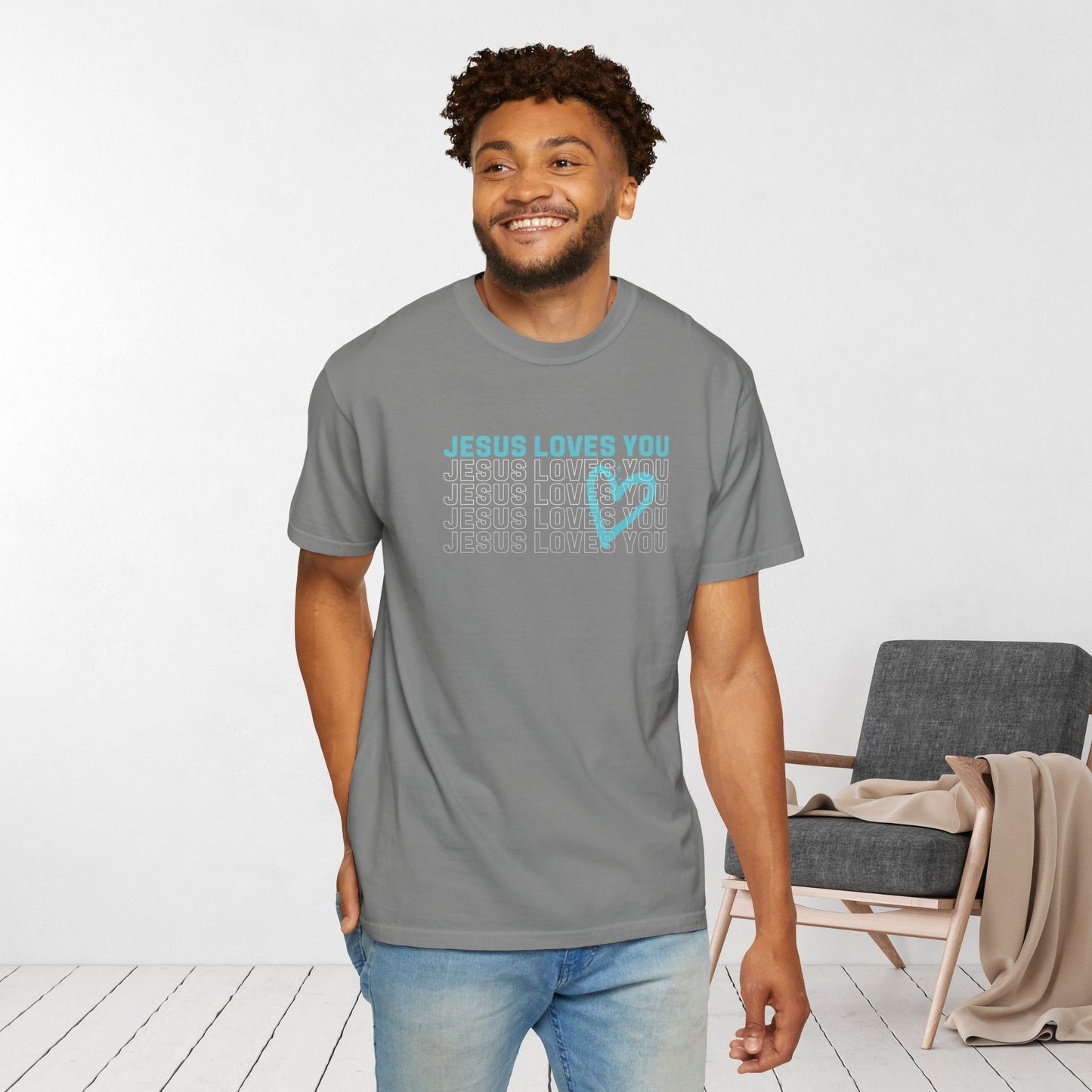 Comfort Colors Jesus Loves You Shirt