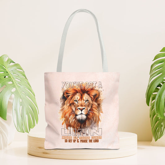 Praise the Lord Tote Bag - Christian Tote Bag - 16"