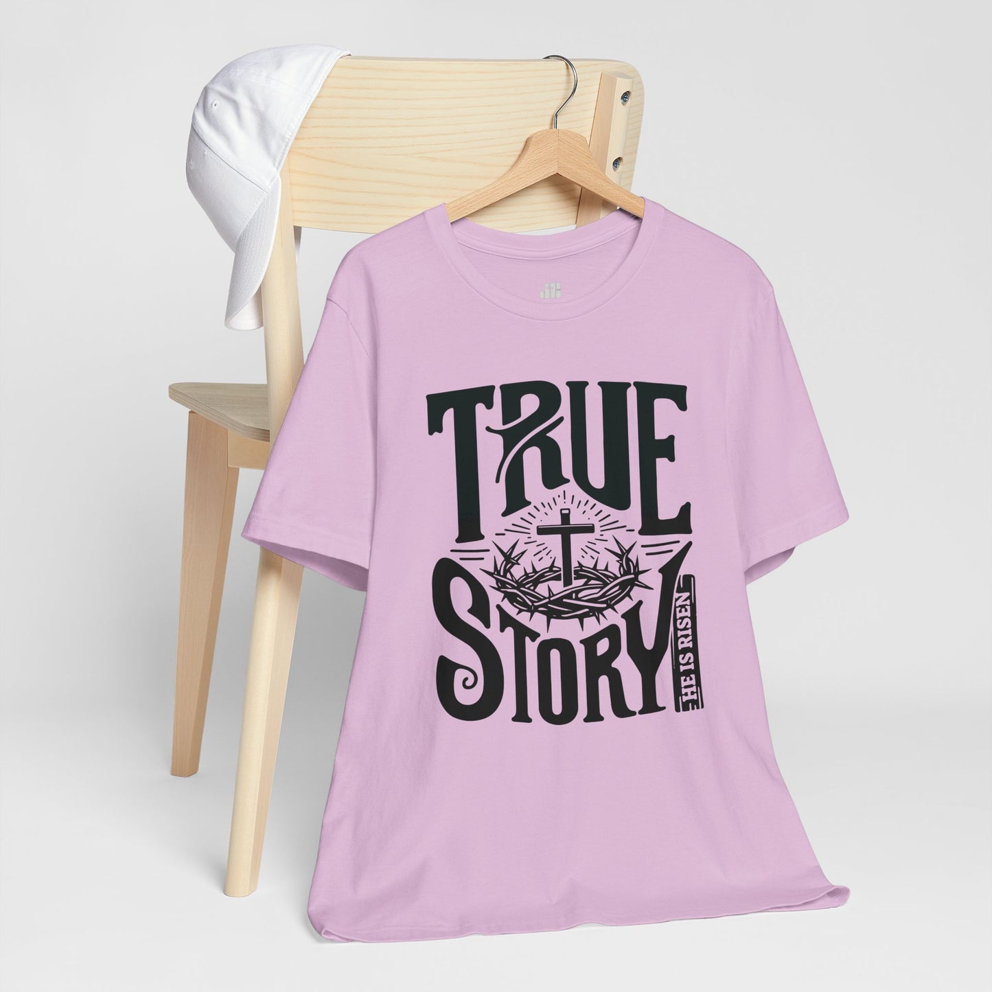 True Story He is Risen Christian Soft Cotton Tee - Easter Shirt