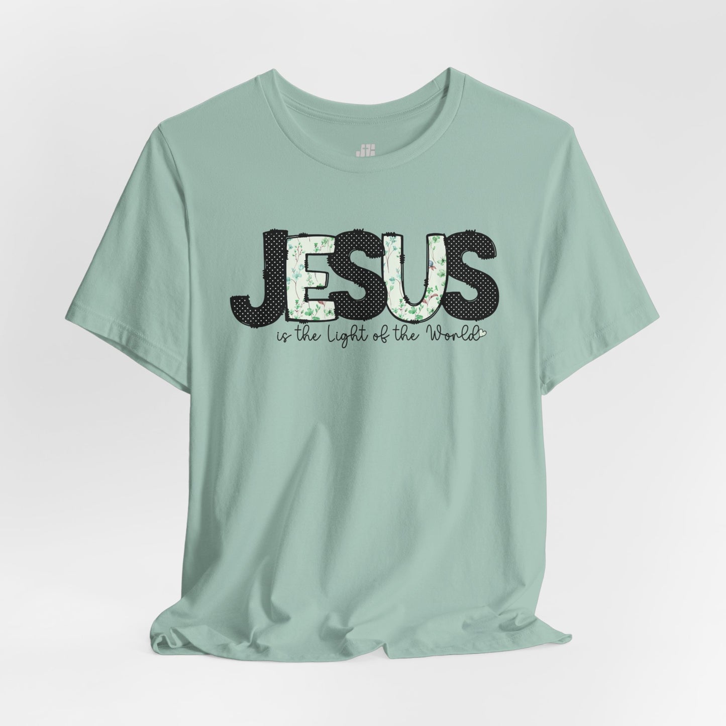 Jesus is the Light of the World Soft Cotton Tee - Christian Shirt