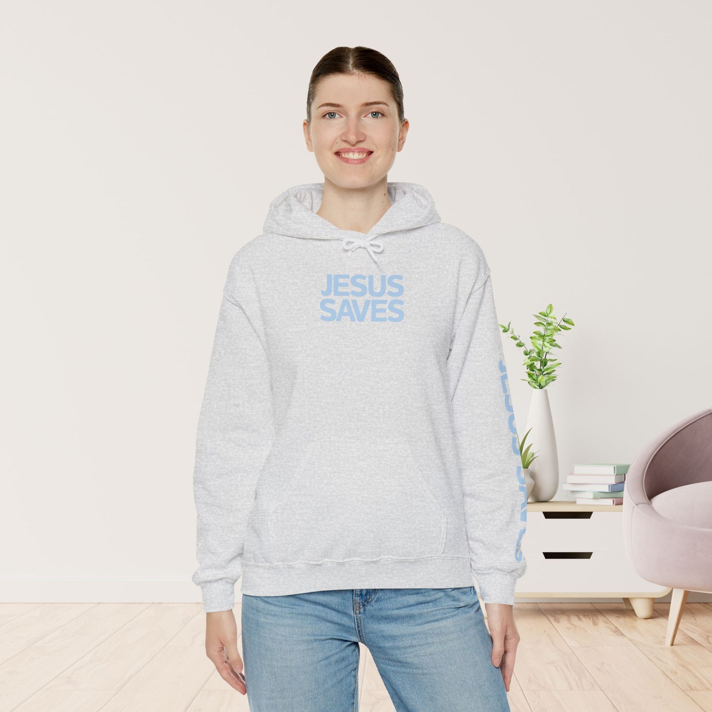 Jesus Saves Hoodie - Acts 4:12 Bible Verse Christian Hoodie