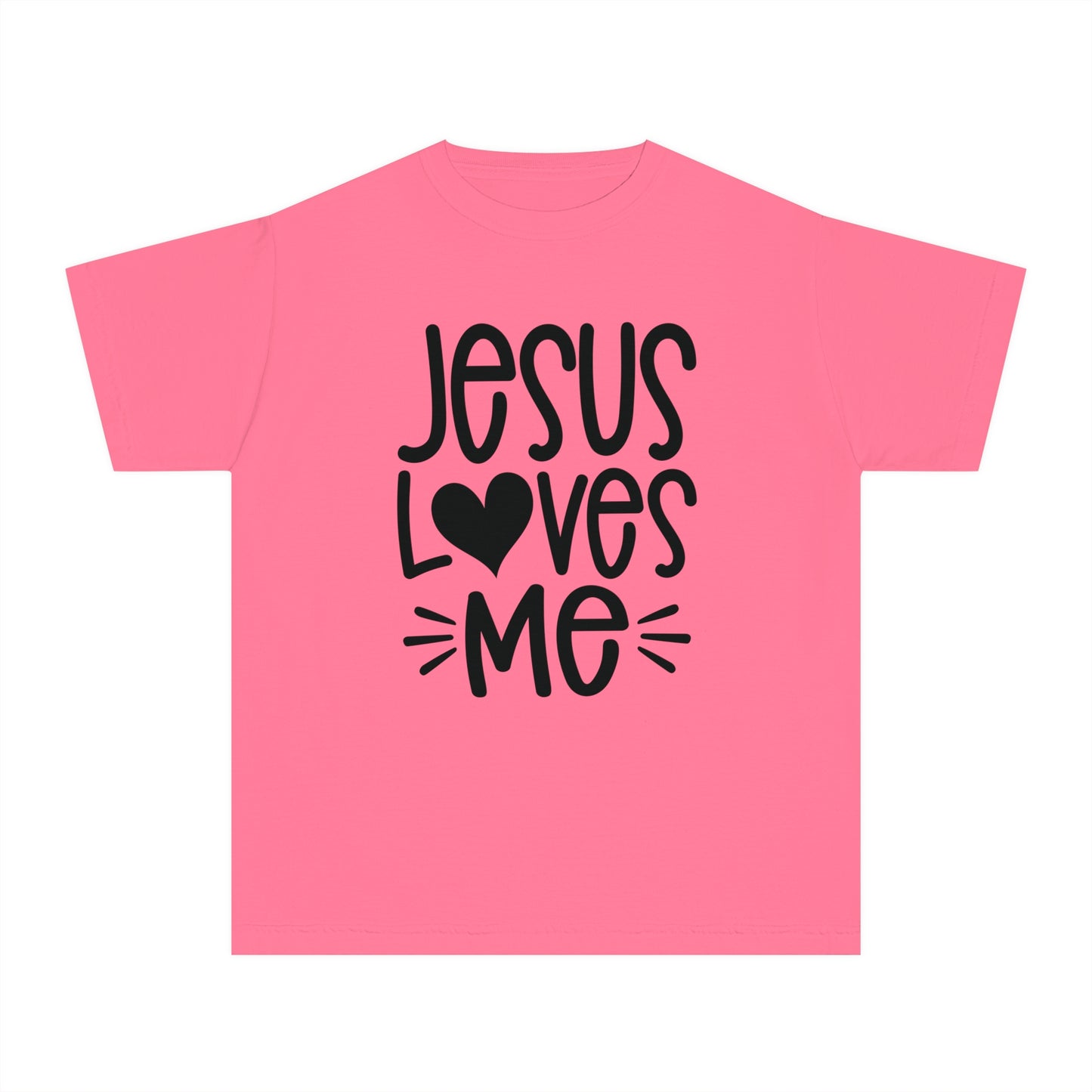 Jesus Loves Me Comfort Colors Youth Christian Tee