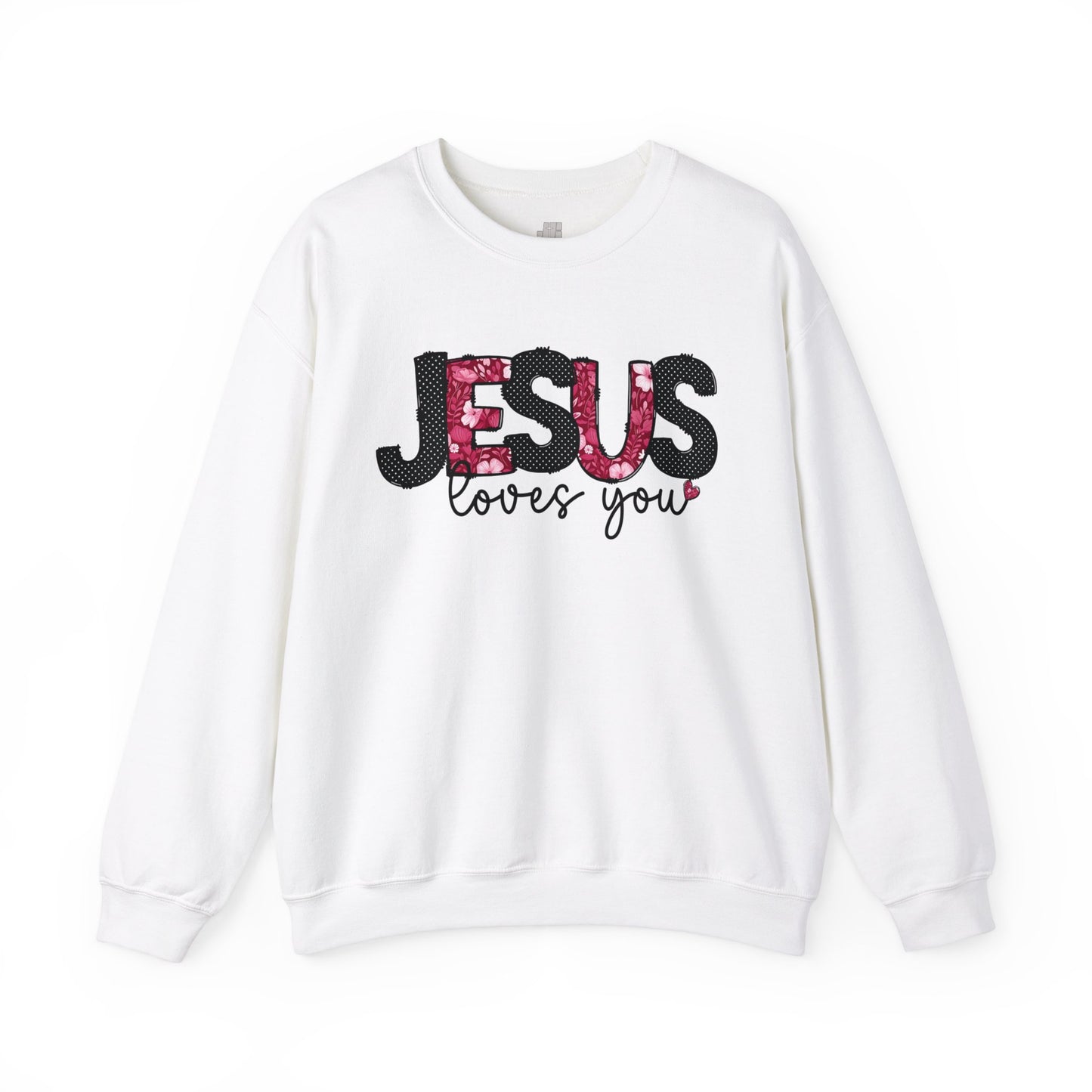 Jesus Loves You Sweatshirt - Christian Crewneck Pullover