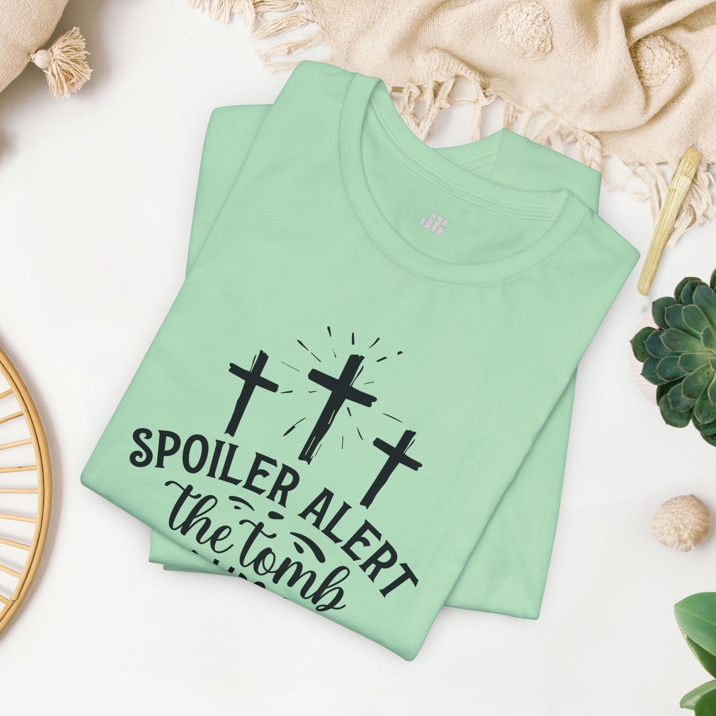 Spoiler Alert The Tomb Was Empty Christian Soft Cotton Tee - Easter Shirt