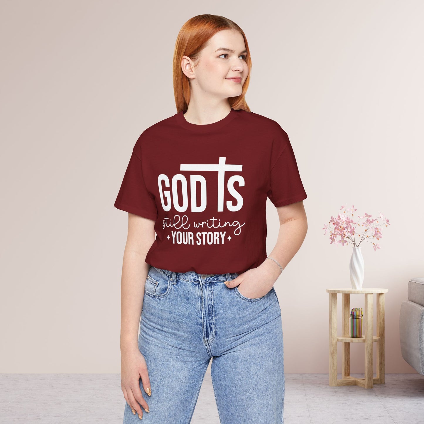 God is Still Writing Your Story Soft Cotton Tee - Christian Tee