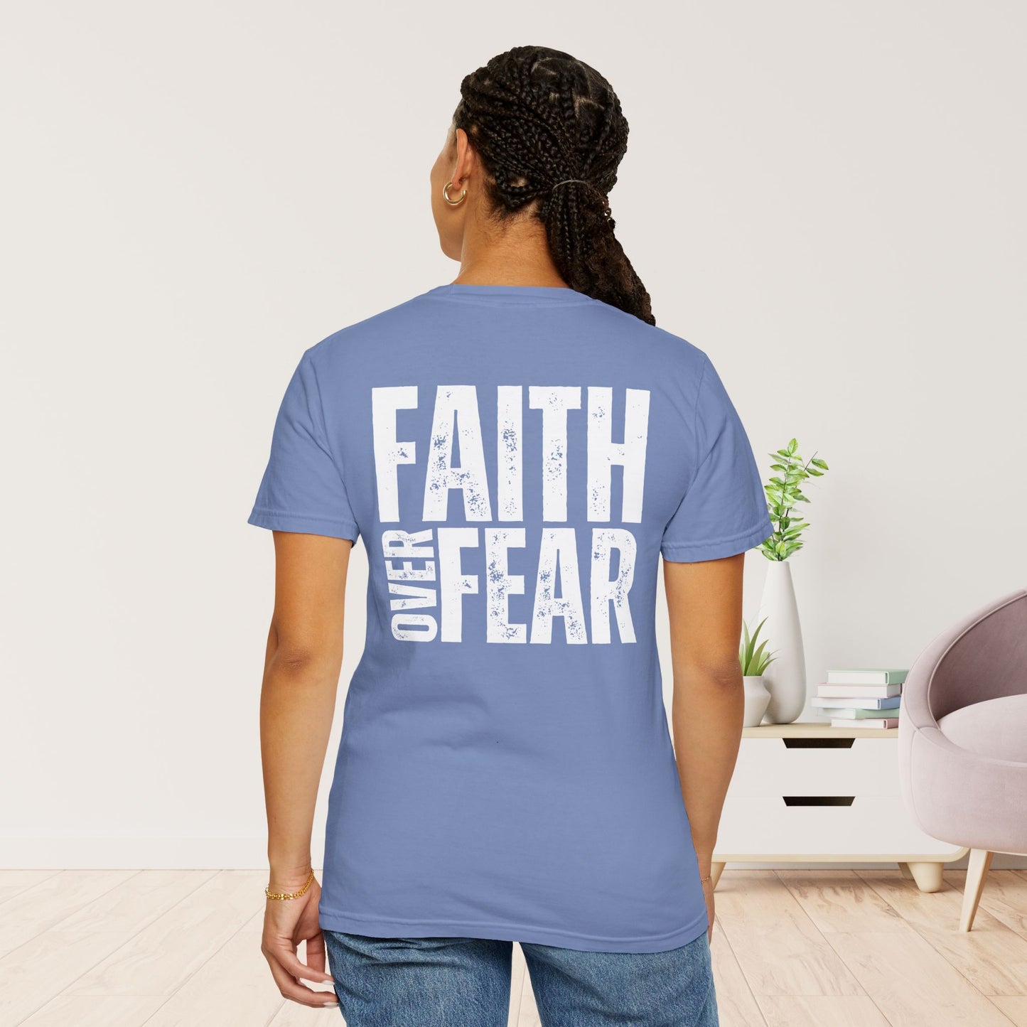 Comfort Colors Faith Over Fear Christian Shirt