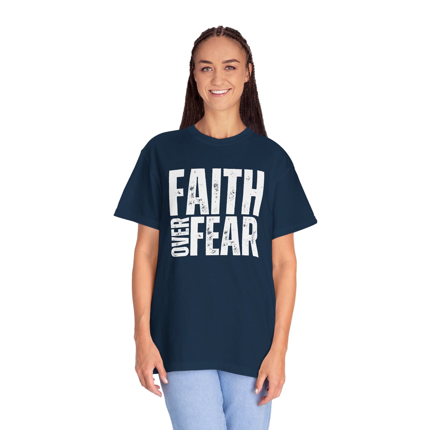 Comfort Colors Faith Over Fear Trendy Christian Shirt