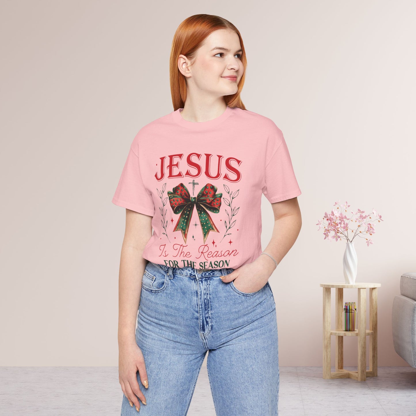 Jesus Is The Reason For The Season Soft Cotton Tee - Christian Christmas Shirt