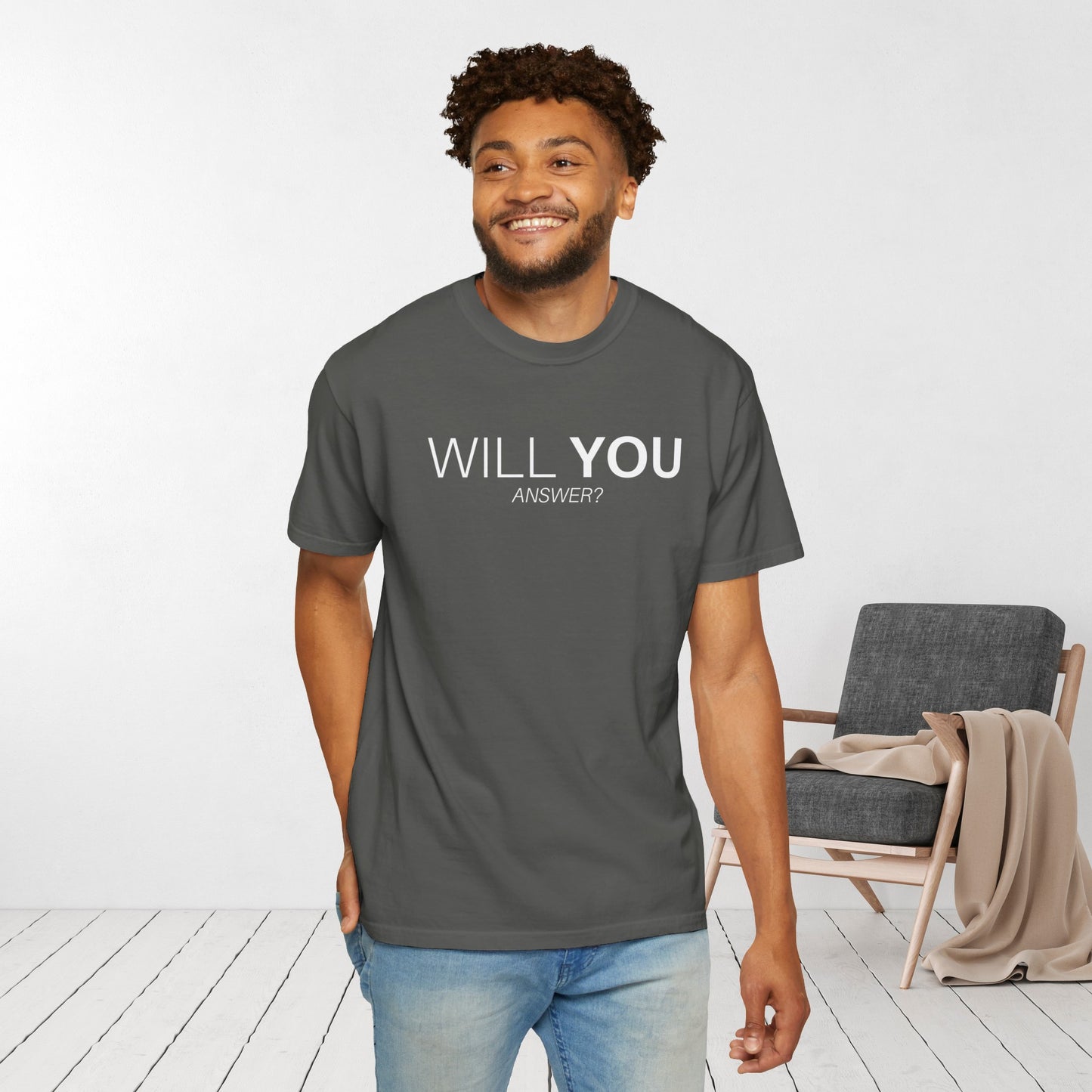 Jesus is Calling Will You Answer Comfort Colors Shirt