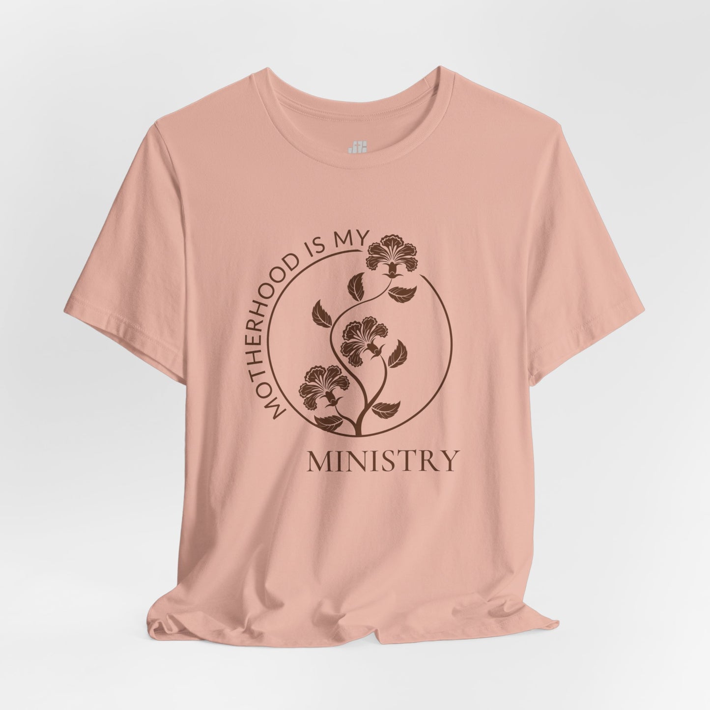 Motherhood is My Ministry Christian Soft Cotton Tee