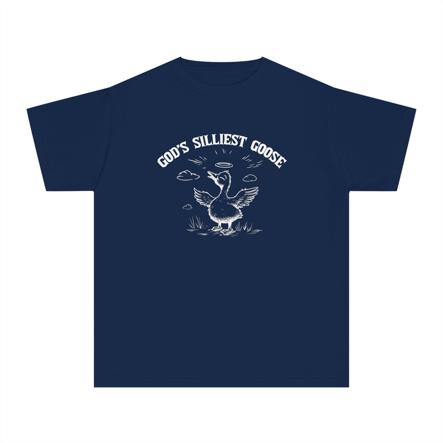 God's Silliest Goose Comfort Colors Youth Christian Tee