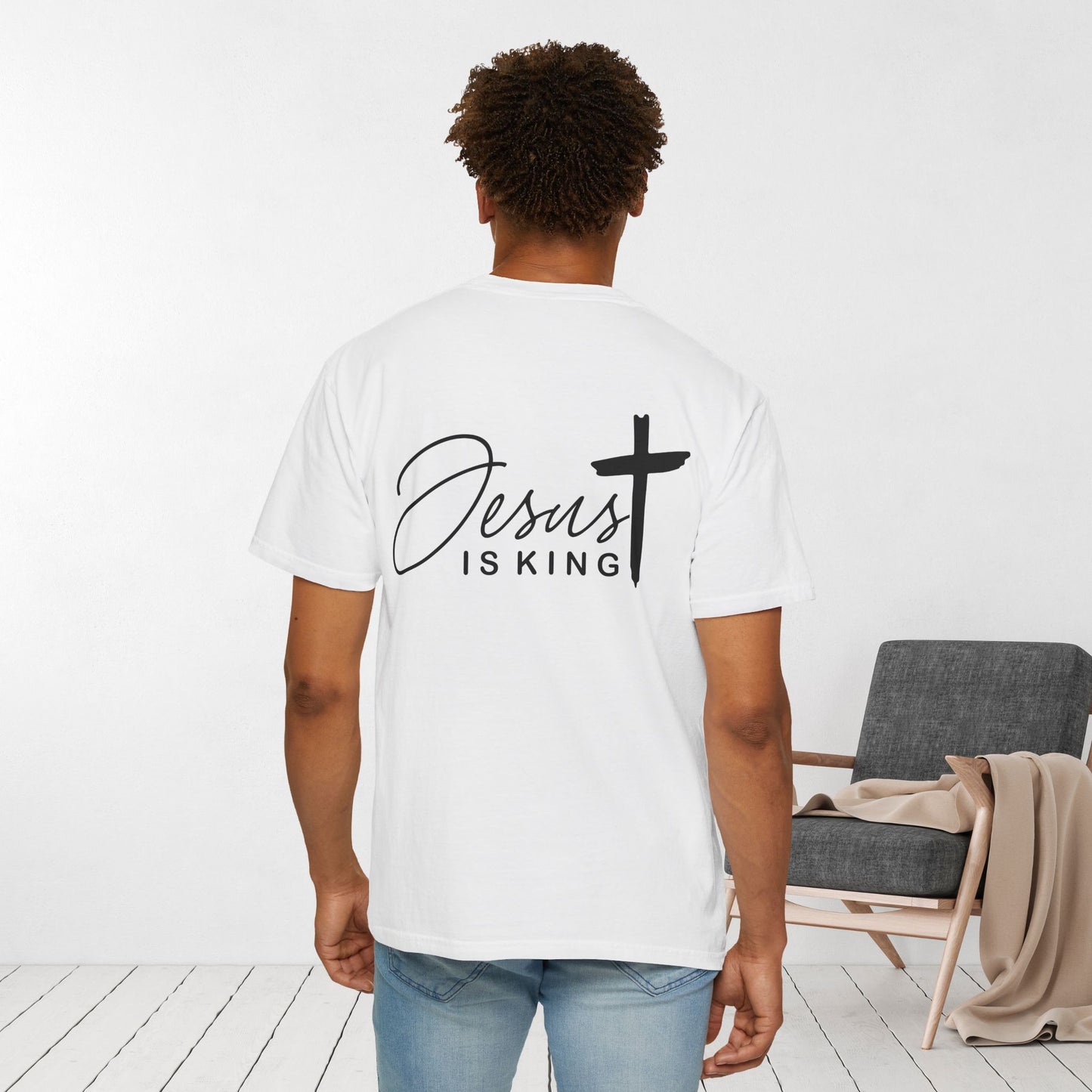 Comfort Colors Jesus is King Christian Tee