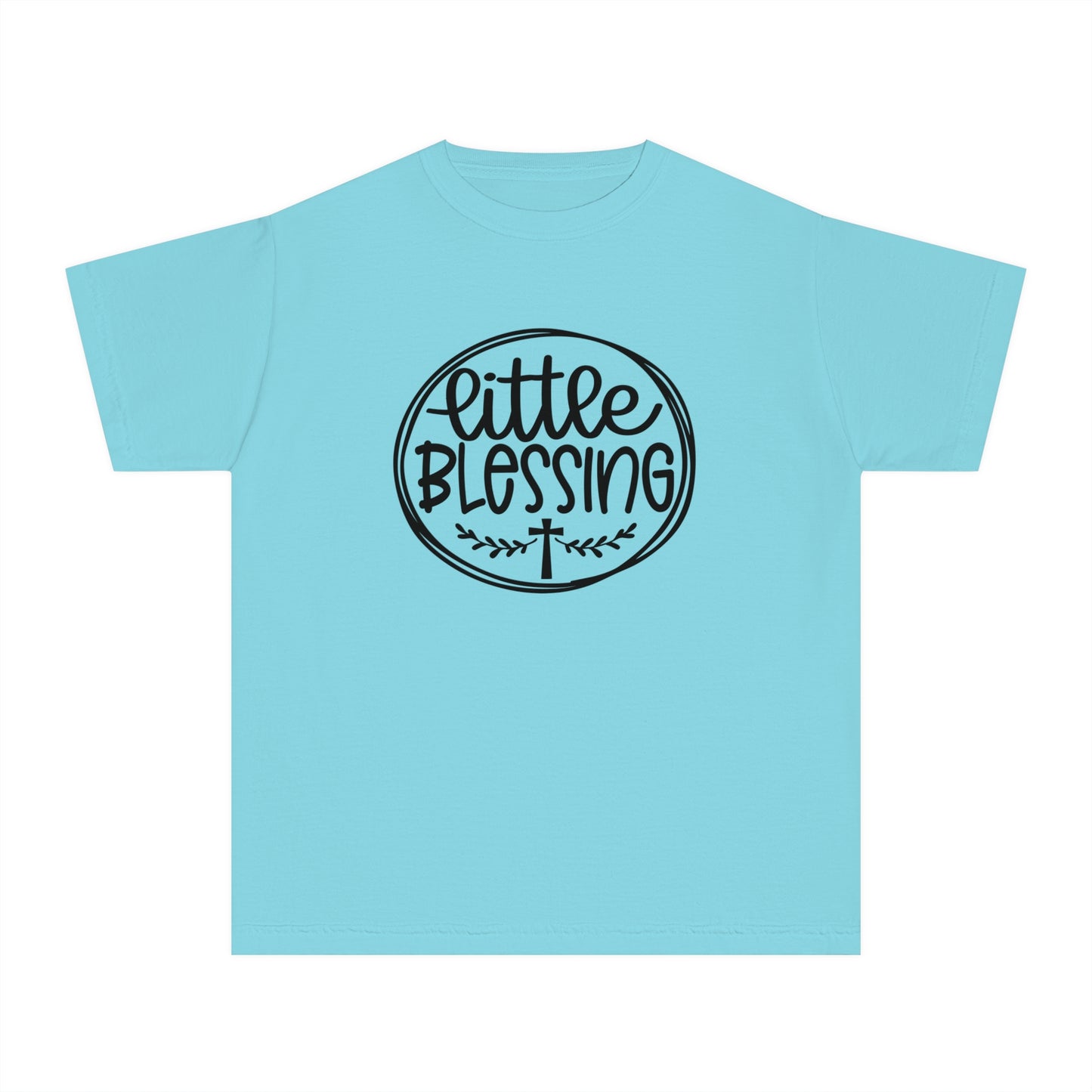 Little Blessing Comfort Colors Youth Christian Tee