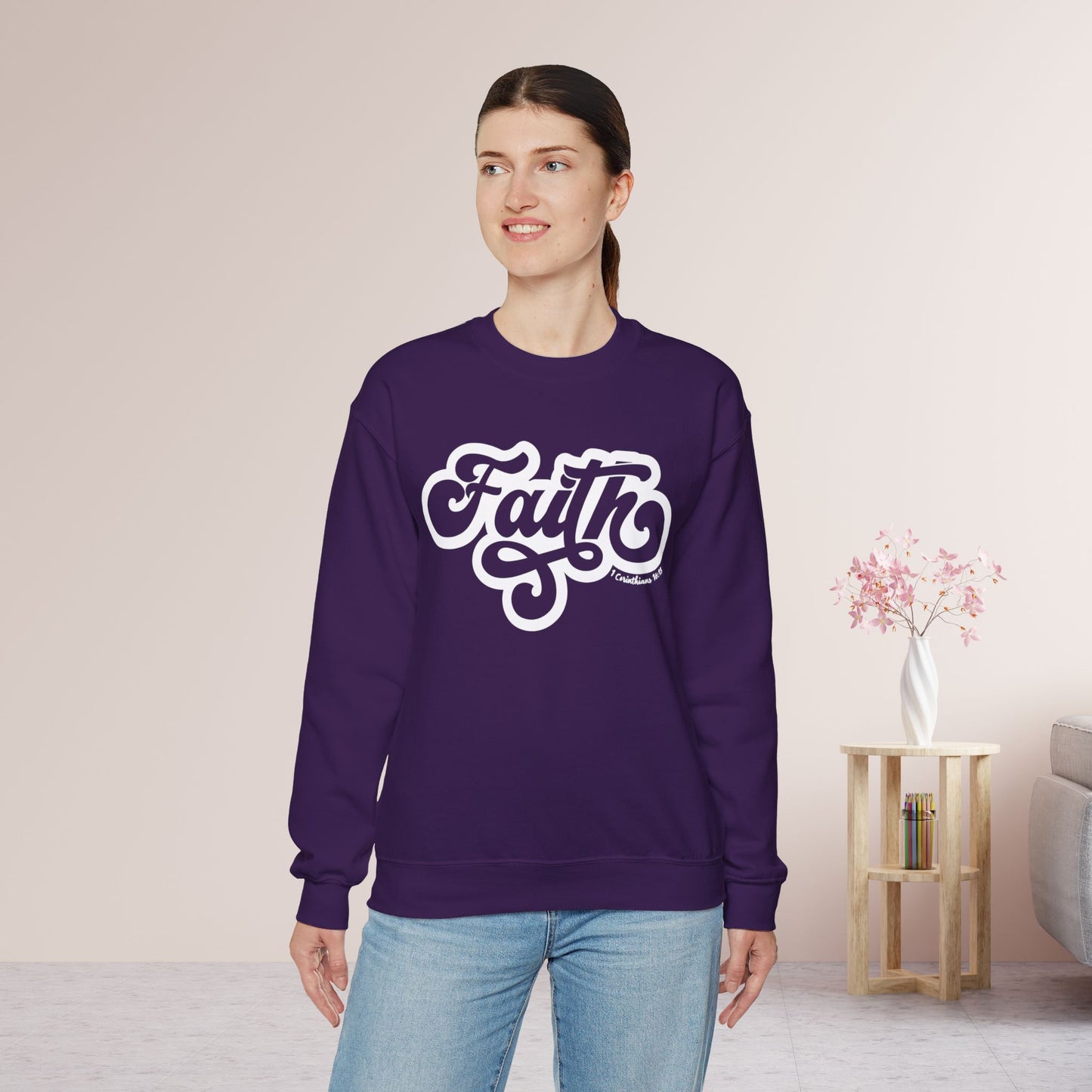 Faith Sweatshirt - Bible Verse Christian Sweatshirt