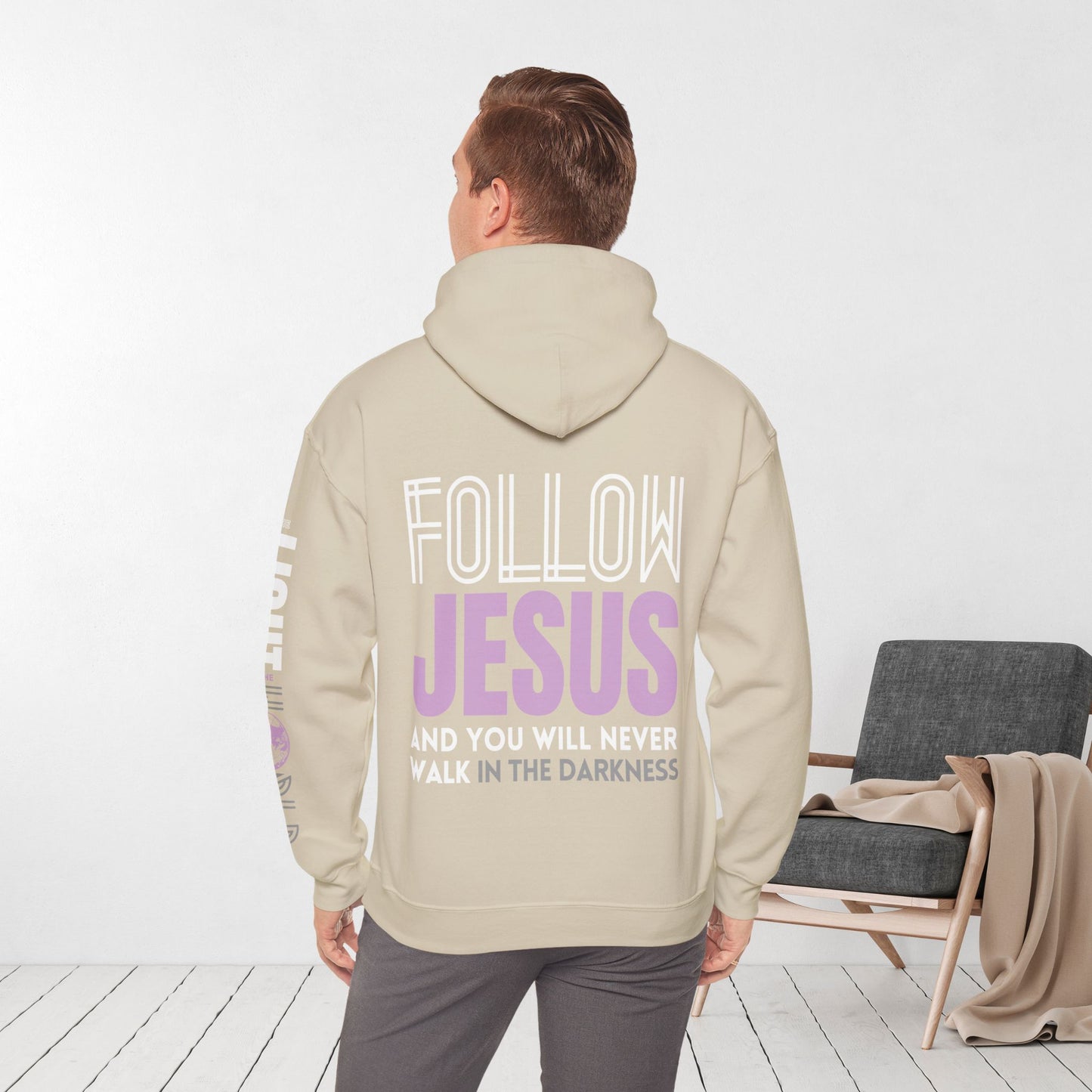 Follow Jesus Hoodie - Jesus is the Light of the World Hoodie - John 8:12 Hoodie