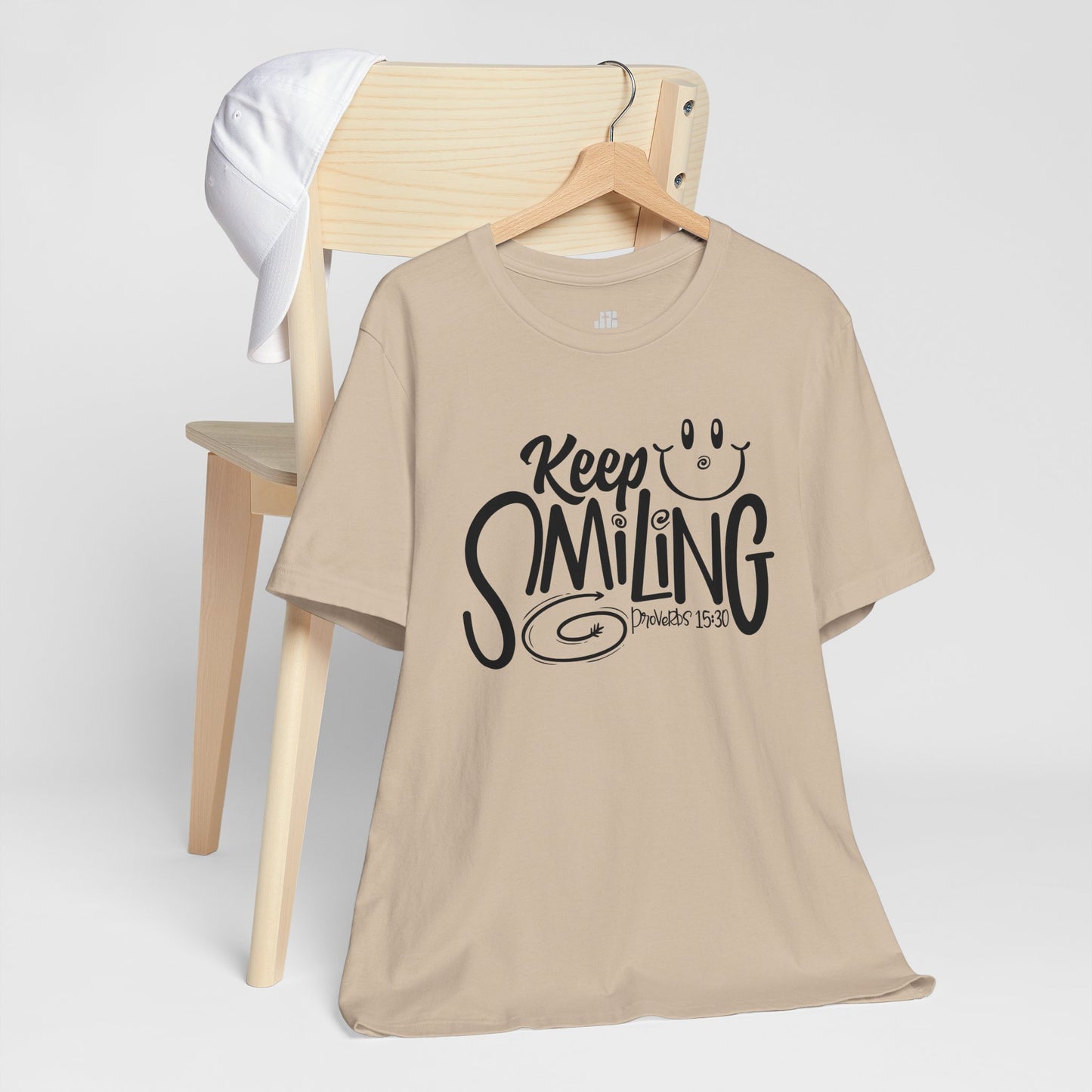 Keep Smiling Soft Cotton Tee - Bible Verse Christian Tee