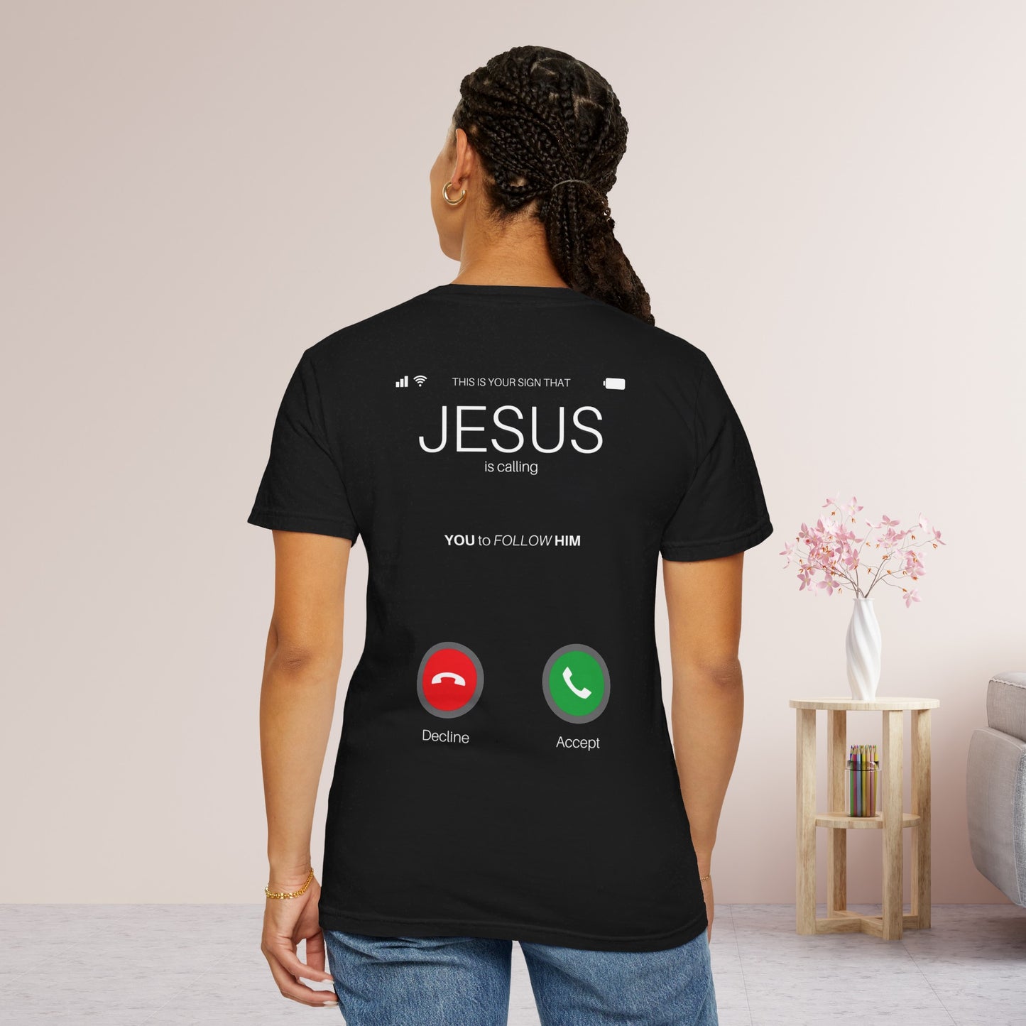 Jesus is Calling Will You Answer Comfort Colors Shirt