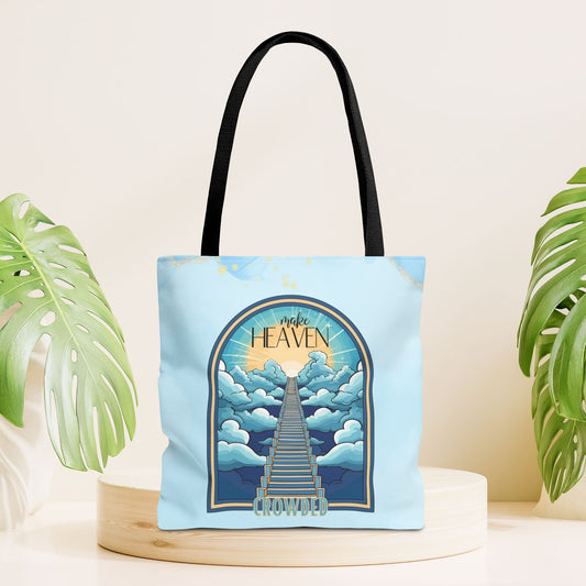 Make Heaven Crowded Tote Bag - Christian Tote Bag